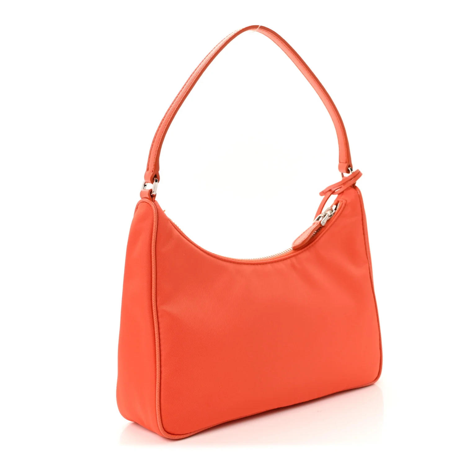 Re-Nylon Saffiano Mini Re-Edition 2005 Bag Arancio - Image 3