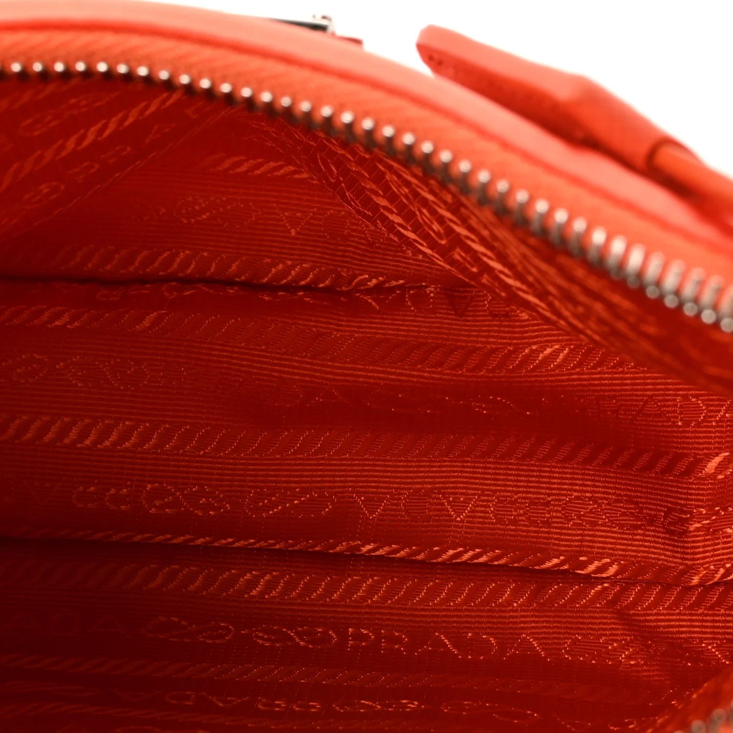 Re-Nylon Saffiano Mini Re-Edition 2005 Bag Arancio - Image 5