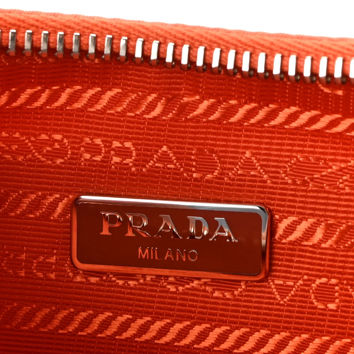 Re-Nylon Saffiano Mini Re-Edition 2005 Bag Arancio - Image 6