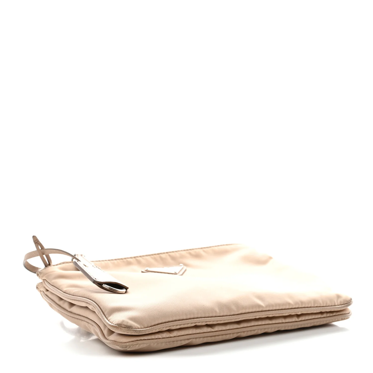 Re-Nylon Saffiano Re-Edition 2000 Double Zip Crossbody Bag Cammeo - Image 4