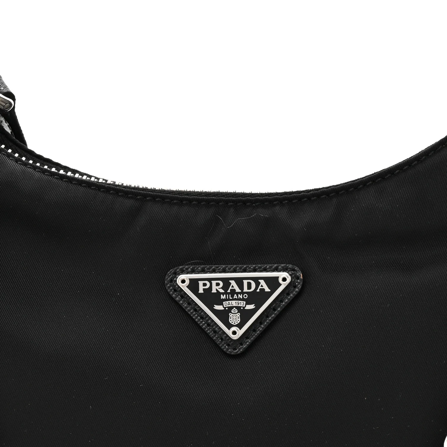 Re-Nylon Saffiano Re-Edition 2005 Shoulder Bag Black - Image 7
