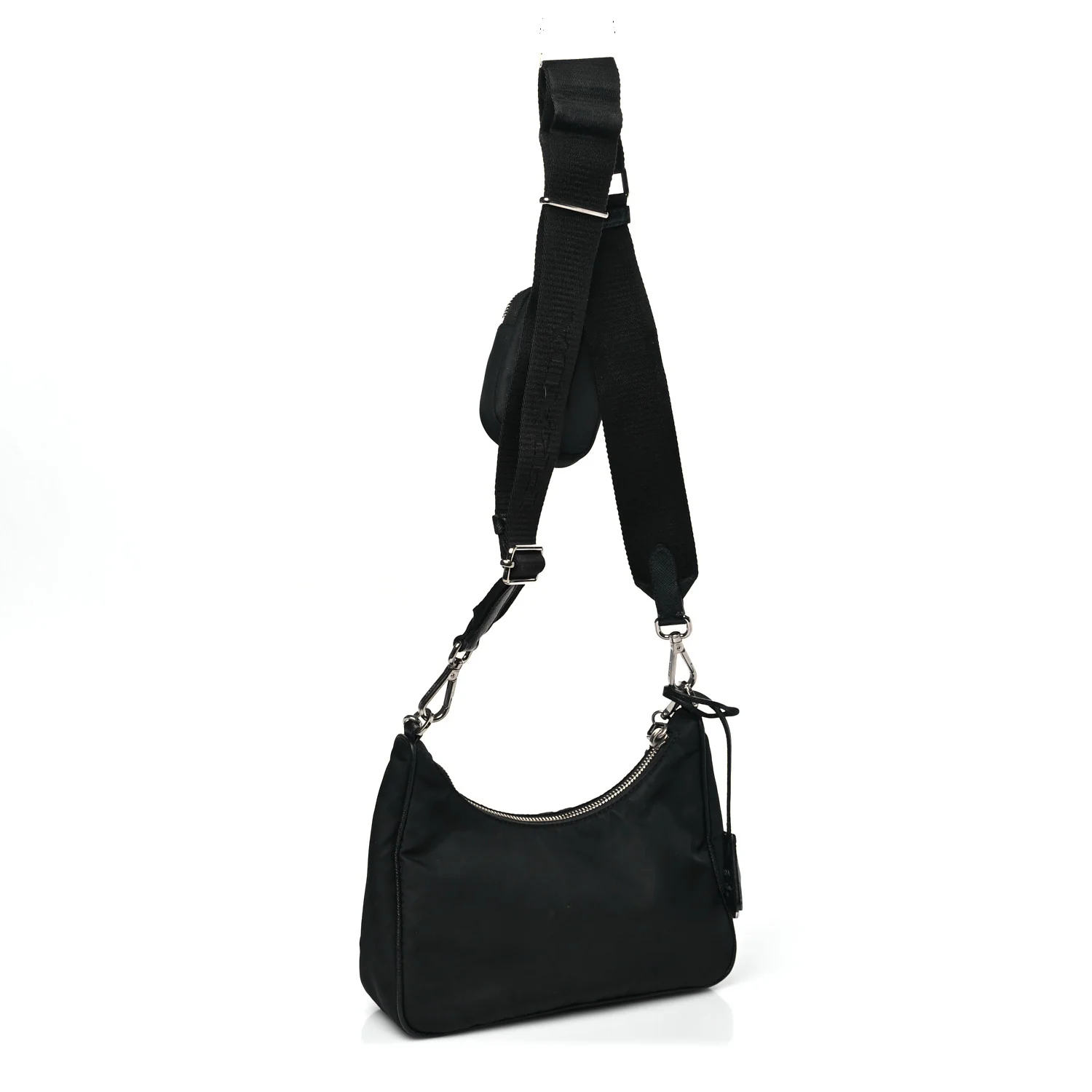Re-Nylon Saffiano Re-Edition 2005 Shoulder Bag Black - Image 3
