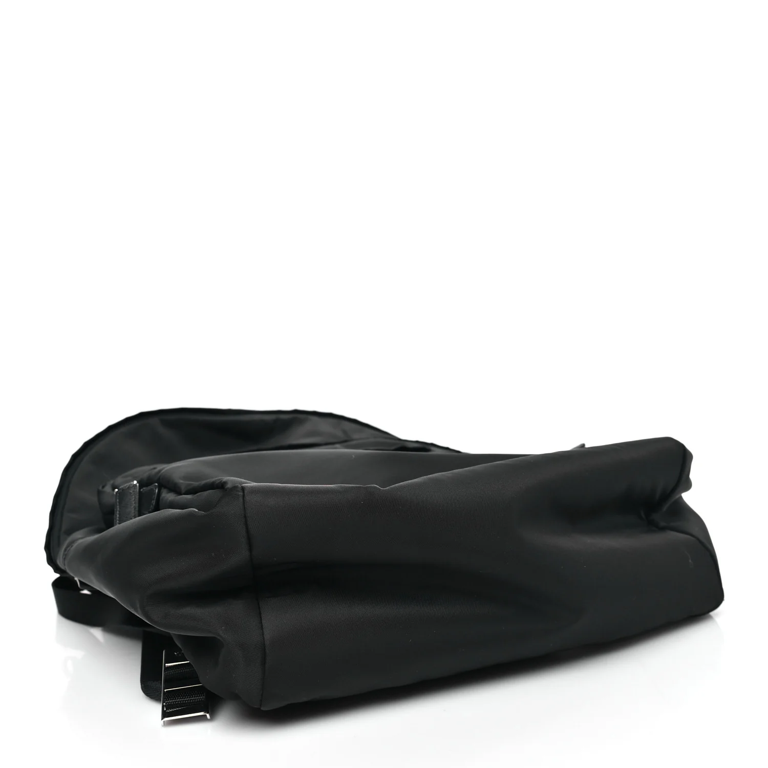 Re-Nylon Saffiano Zip Backpack Black - Image 4
