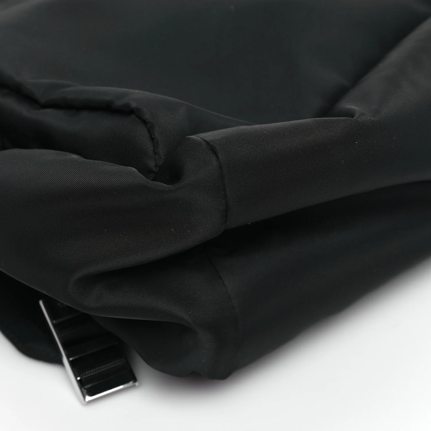 Re-Nylon Saffiano Zip Backpack Black - Image 8