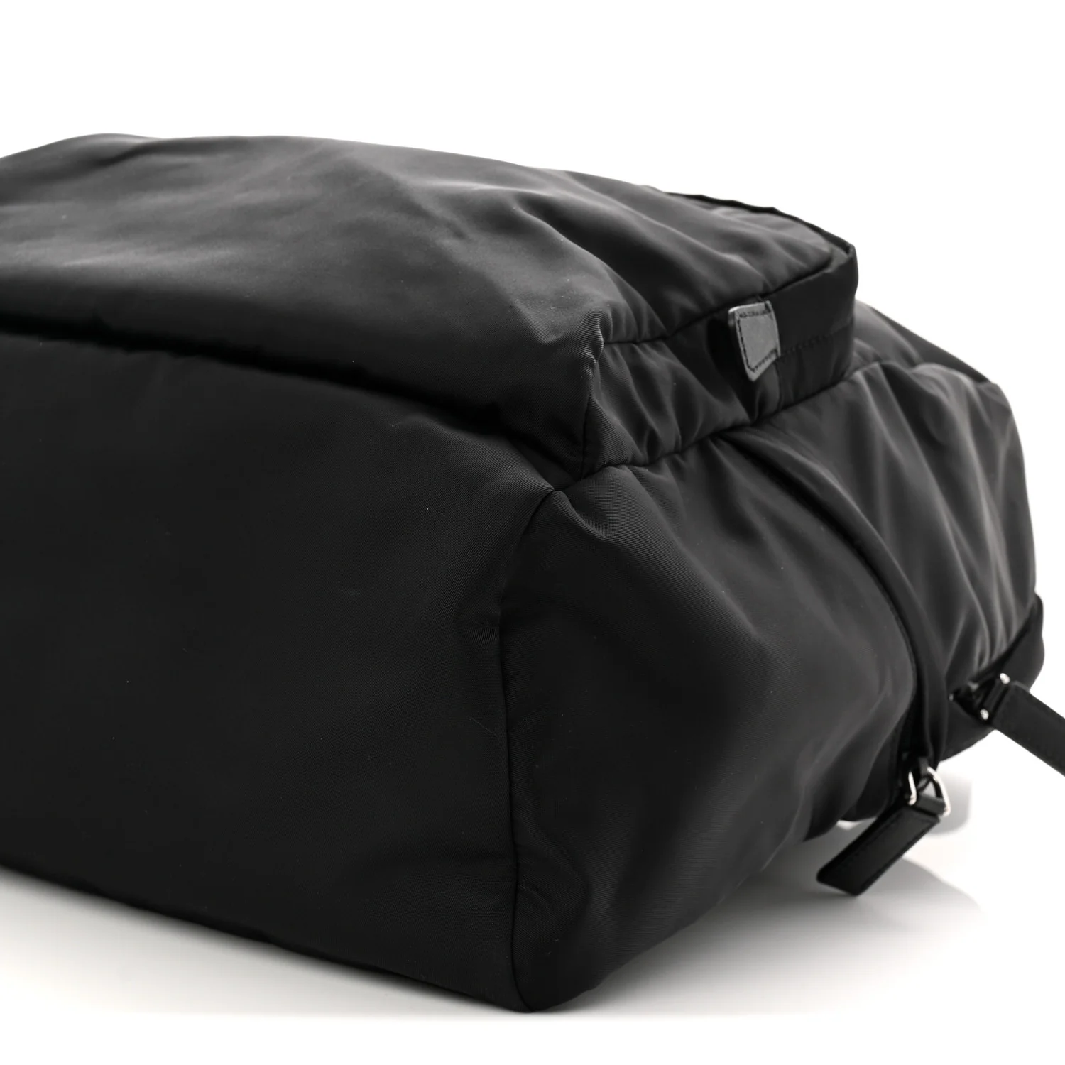 Re-Nylon Saffiano Zip Backpack Black - Image 8