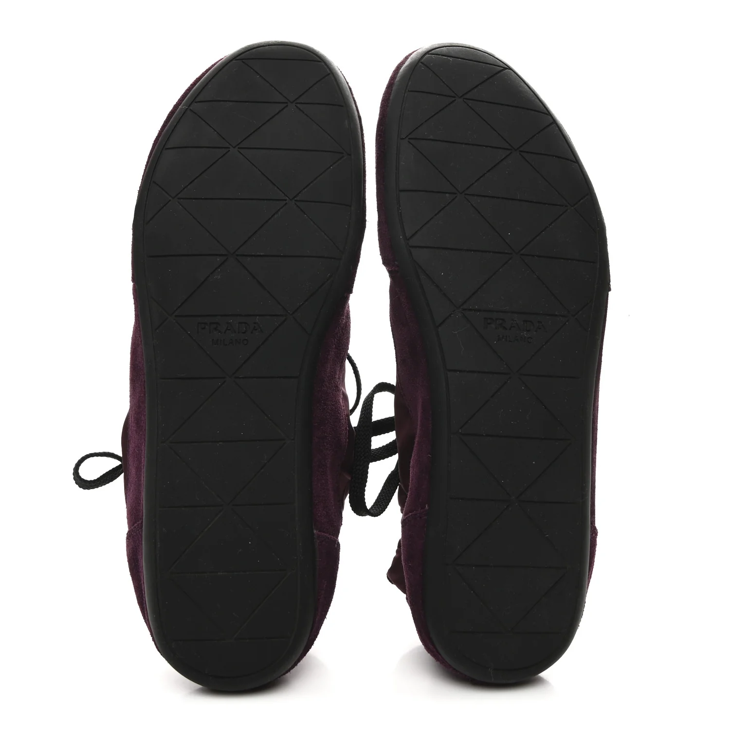 Re-Nylon Suede Collapse Sneakers 39.5 Bordeaux - Image 6