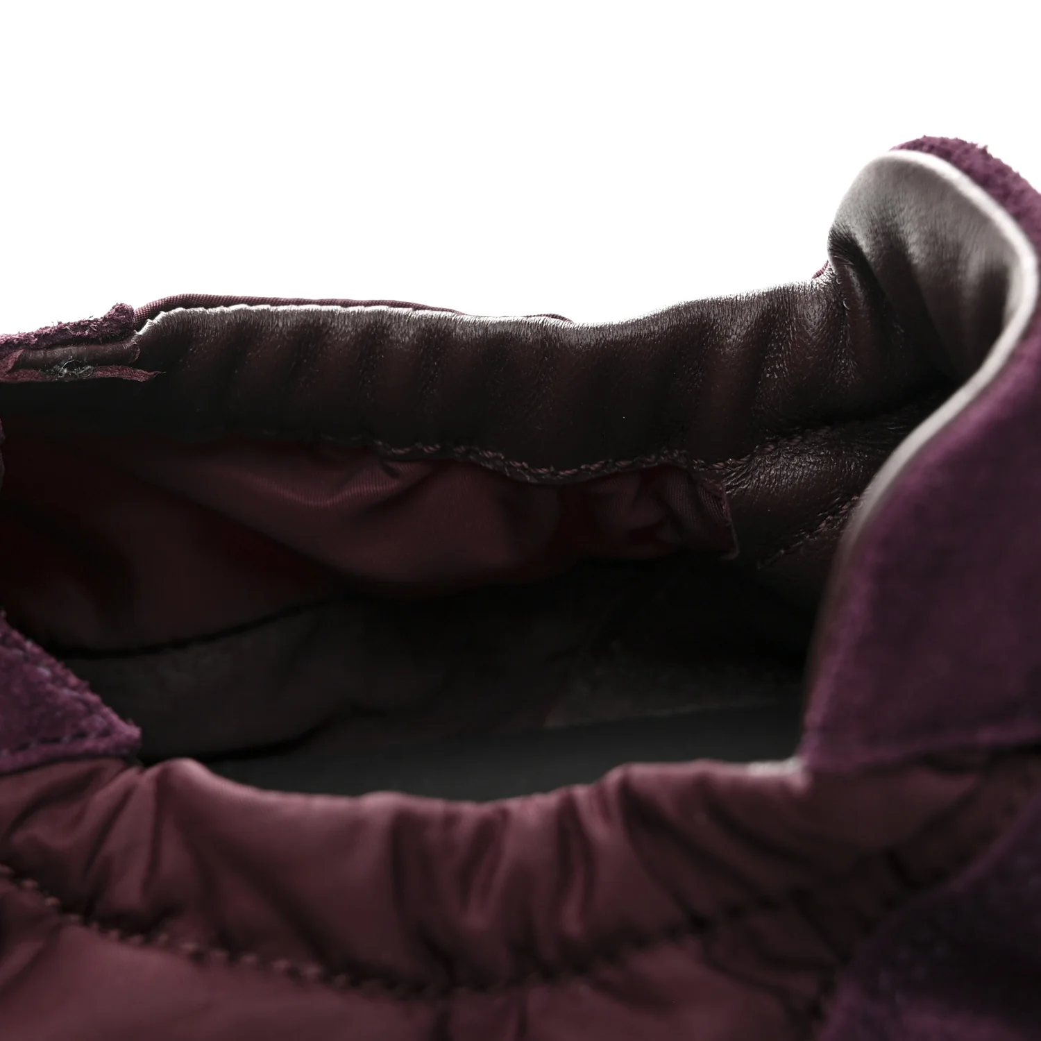 Re-Nylon Suede Collapse Sneakers 39.5 Bordeaux - Image 9