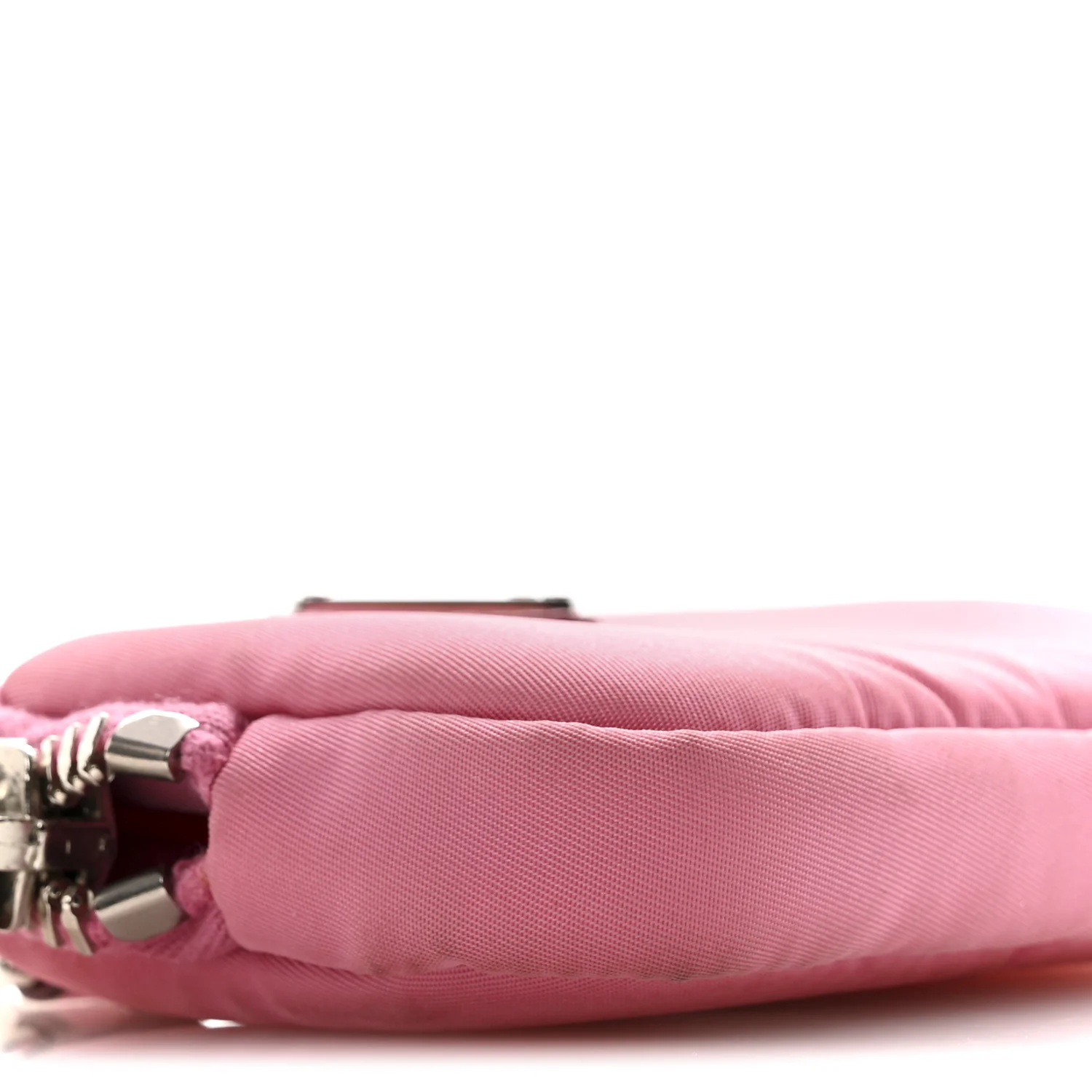 Re-Nylon Triangle Micro Crossbody Pouch Pink - Image 8