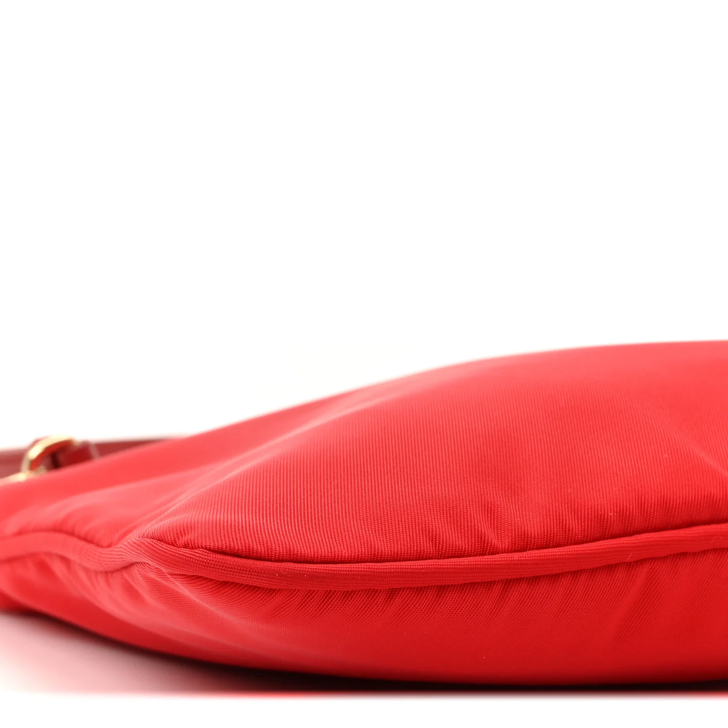 Re-Nylon Vela Saffiano Mini Pochette Bag Rosso - Image 8