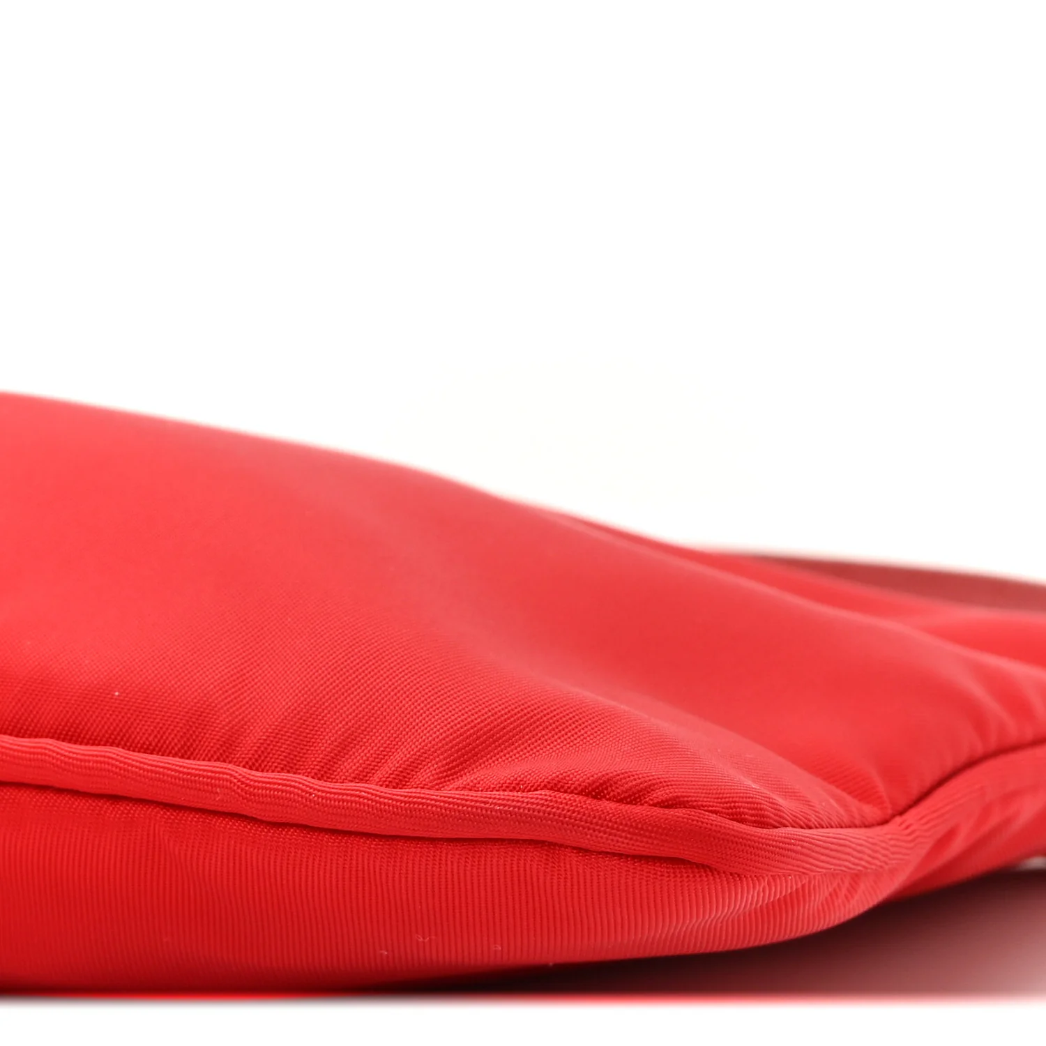 Re-Nylon Vela Saffiano Mini Pochette Bag Rosso - Image 9