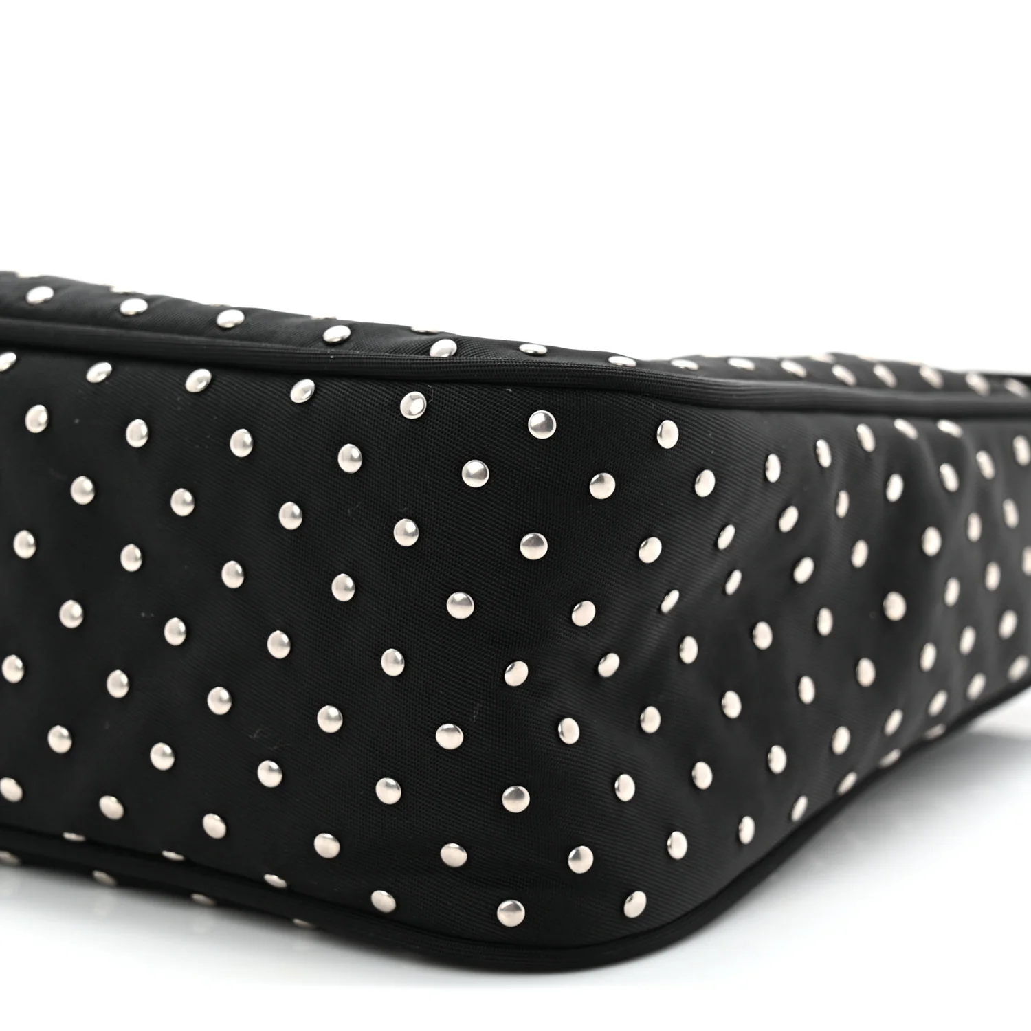Re-Nylon Vela Studs Mini Re-Edition 2000 Bag Black - Image 10
