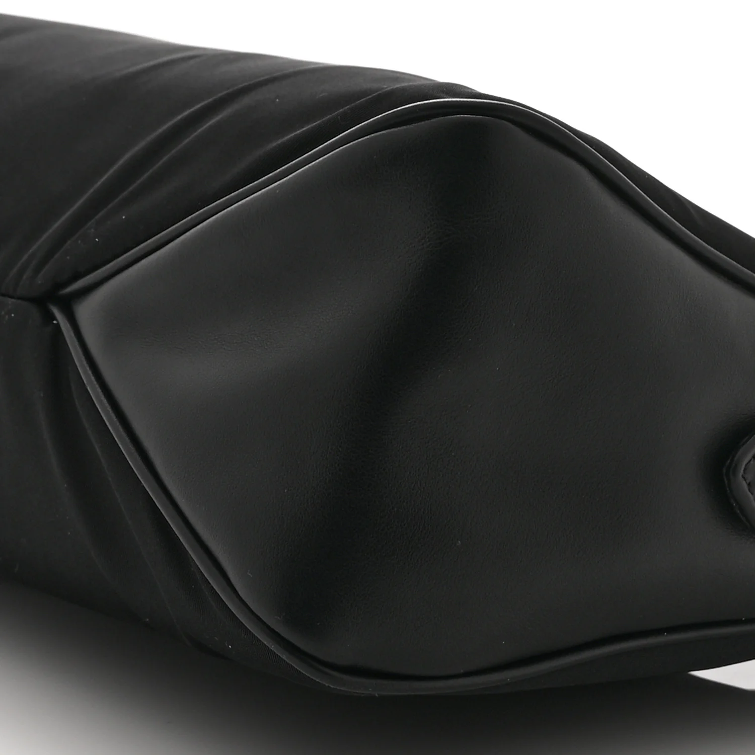 Re-Nylon Vitello Large Aimee Shoulder Bag Black - Image 10