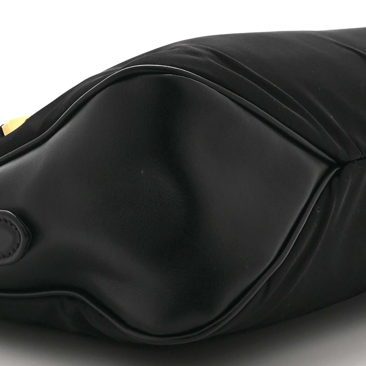 Re-Nylon Vitello Large Aimee Shoulder Bag Black - Image 9