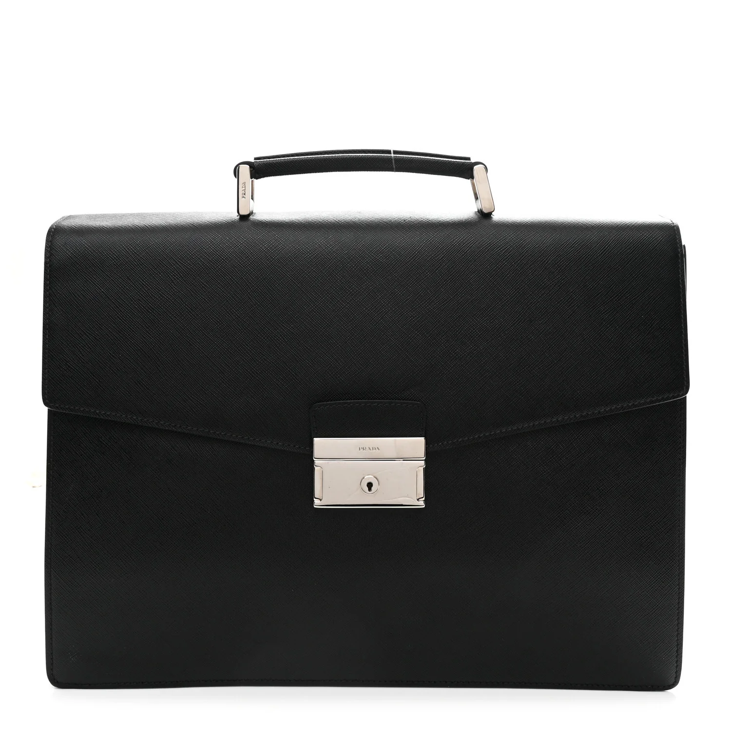 Saffiano Briefcase Black