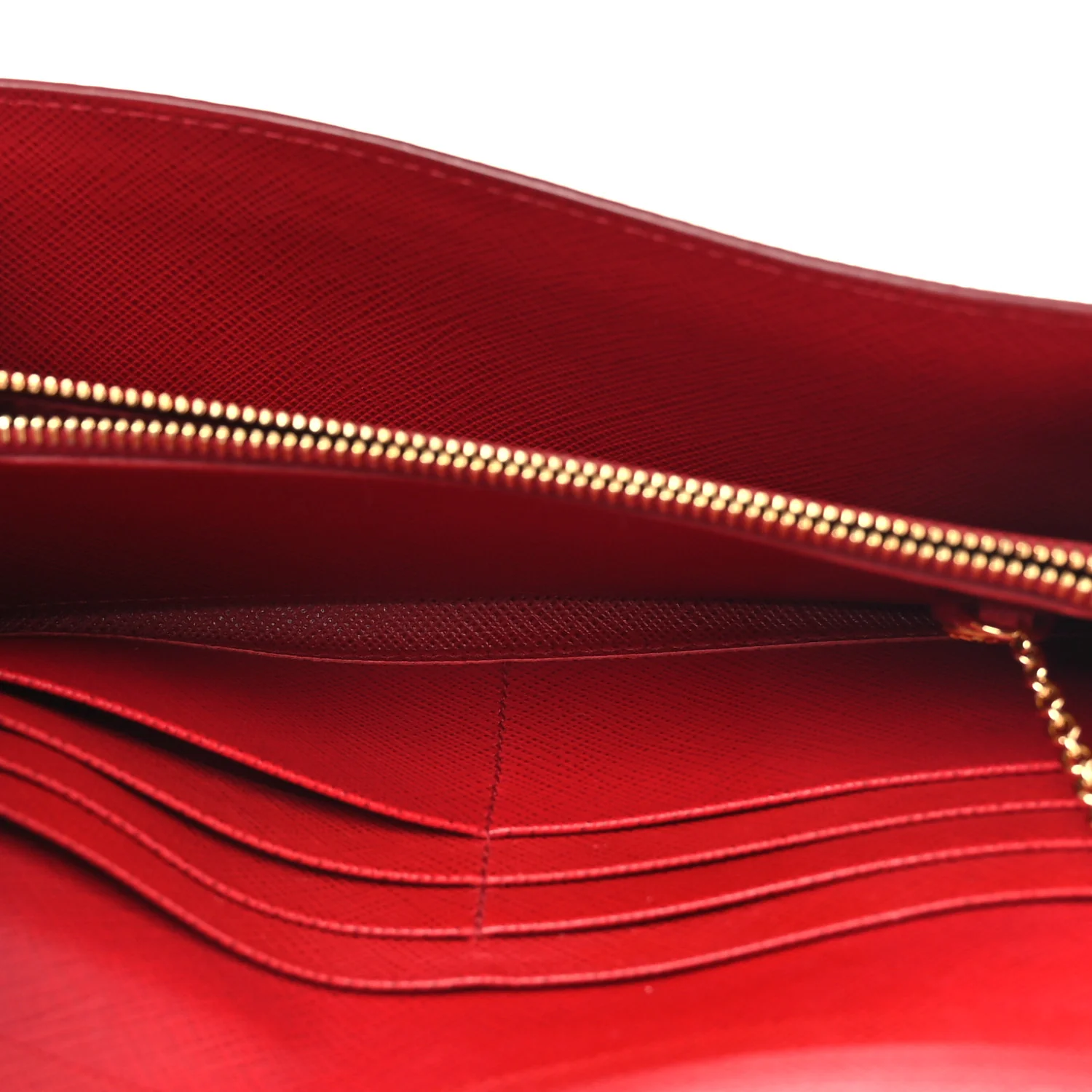 Saffiano Cahier Continental Flap Travel Wallet Fuoco - Image 7