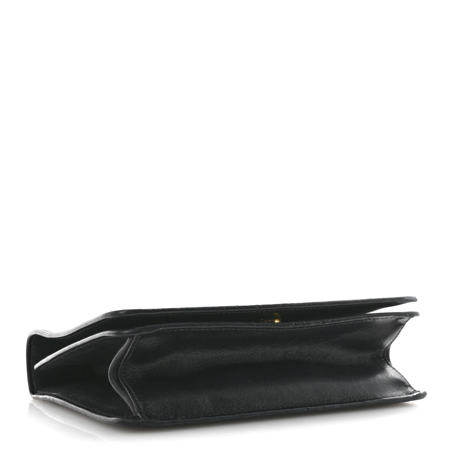 Saffiano Chain Shoulder Bag Black - Image 4