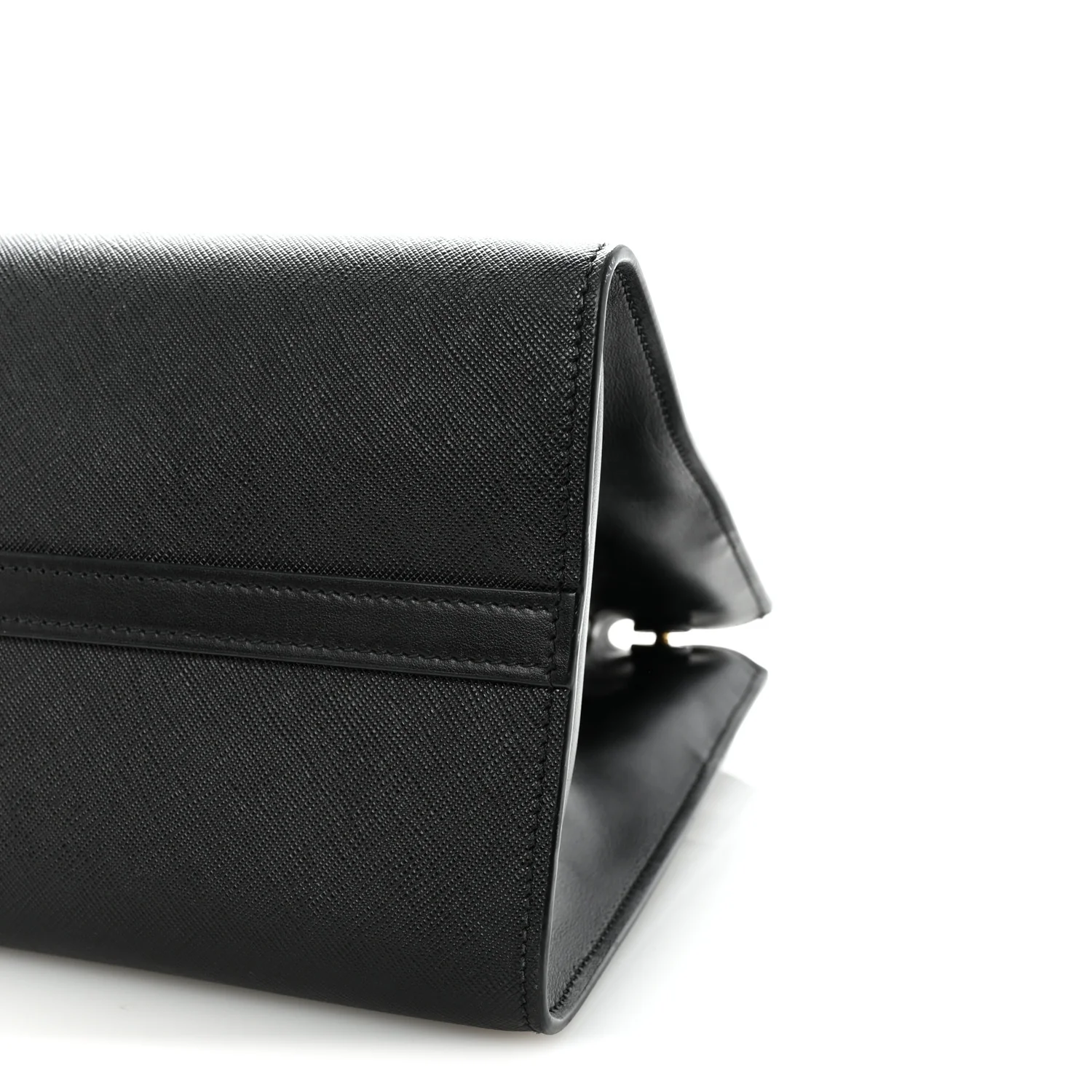 Saffiano City Calfskin Paradigme Bag Black - Image 9