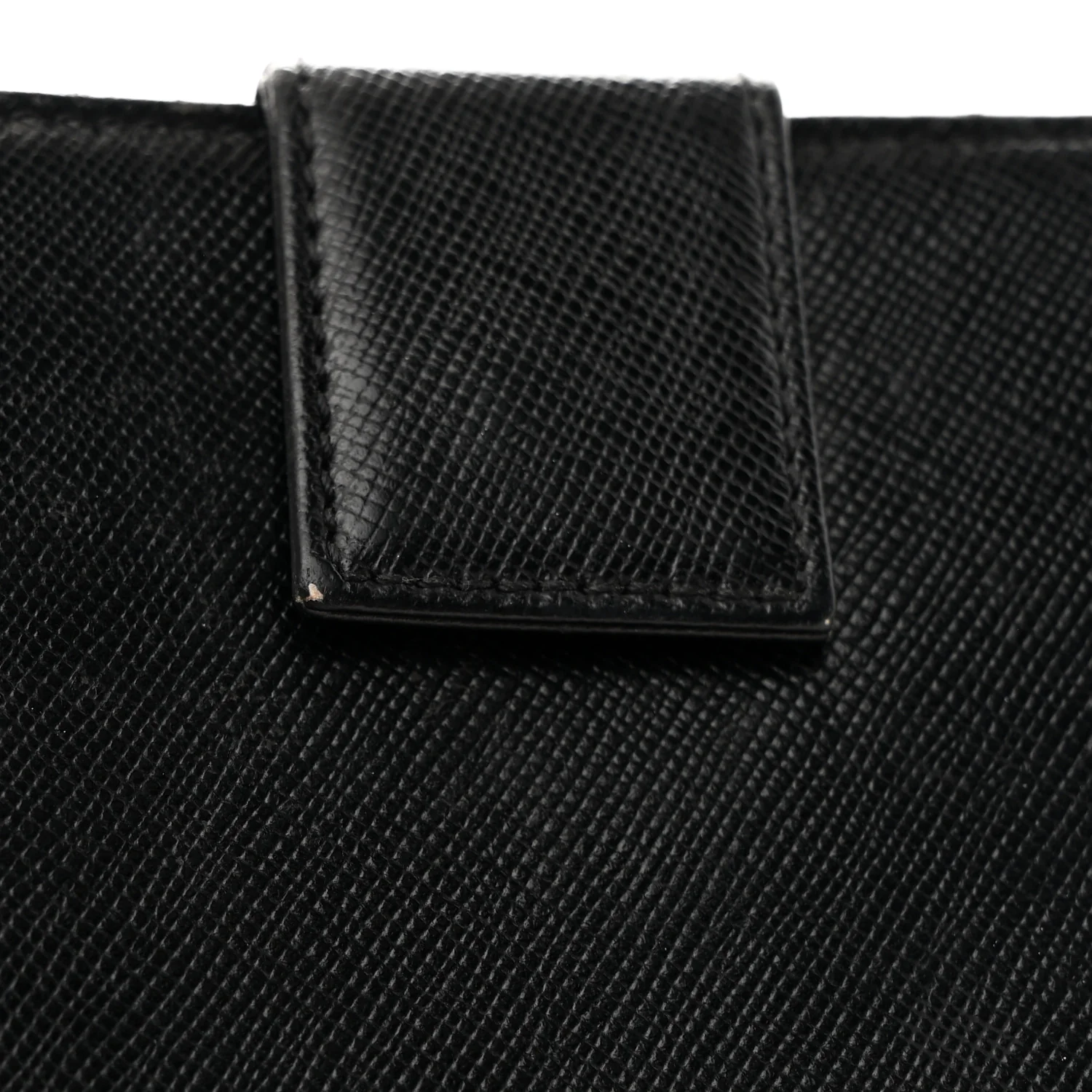 Saffiano Compact Zip Around Wallet Black - Image 10