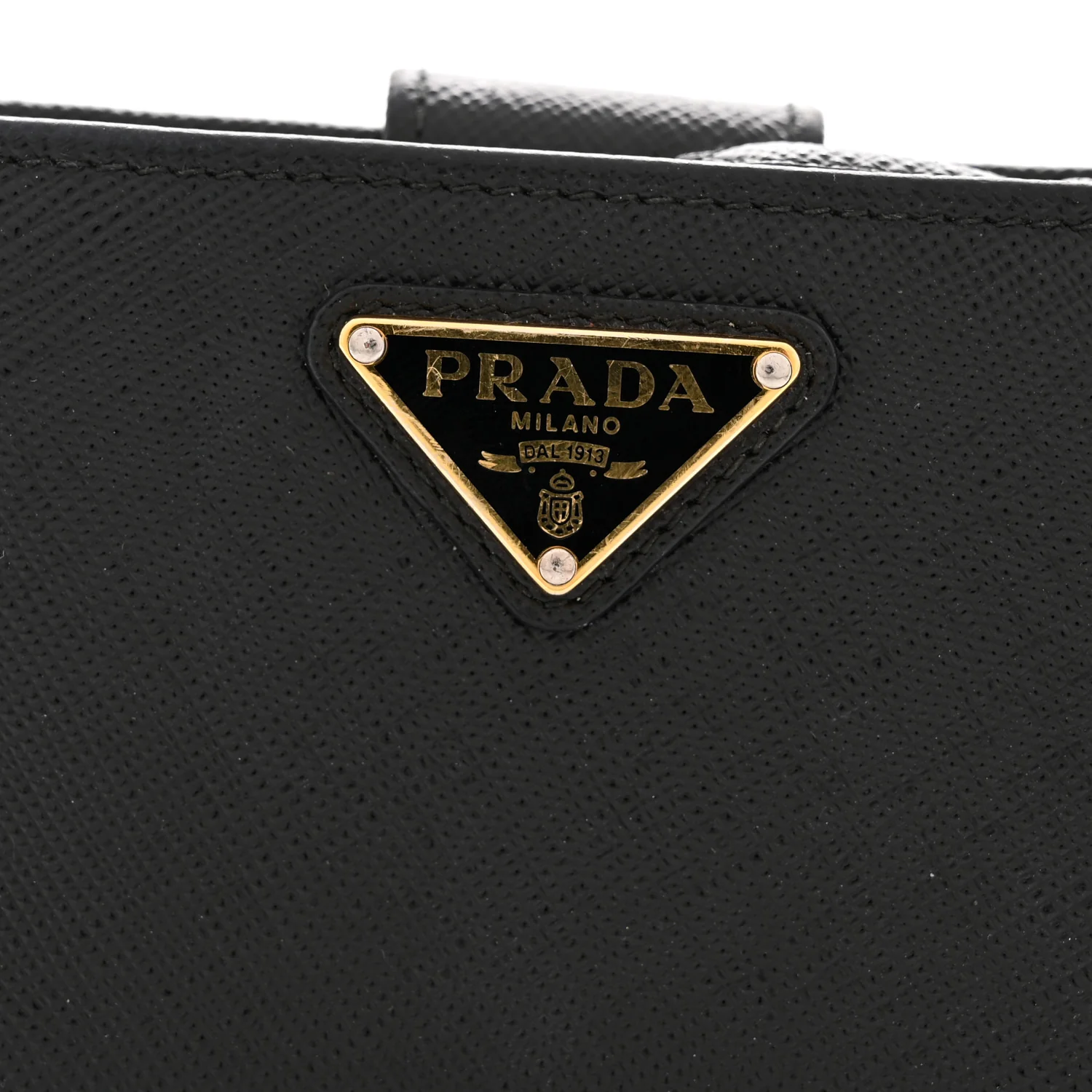 Saffiano Compact Zip Around Wallet Black - Image 8