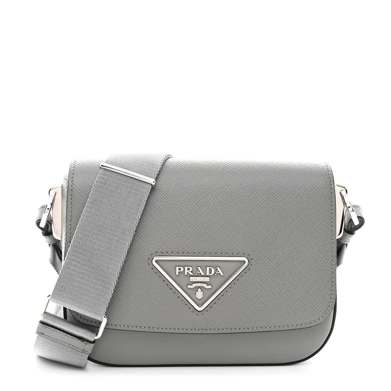 Saffiano Cuir Identity Shoulder Bag Ardesia