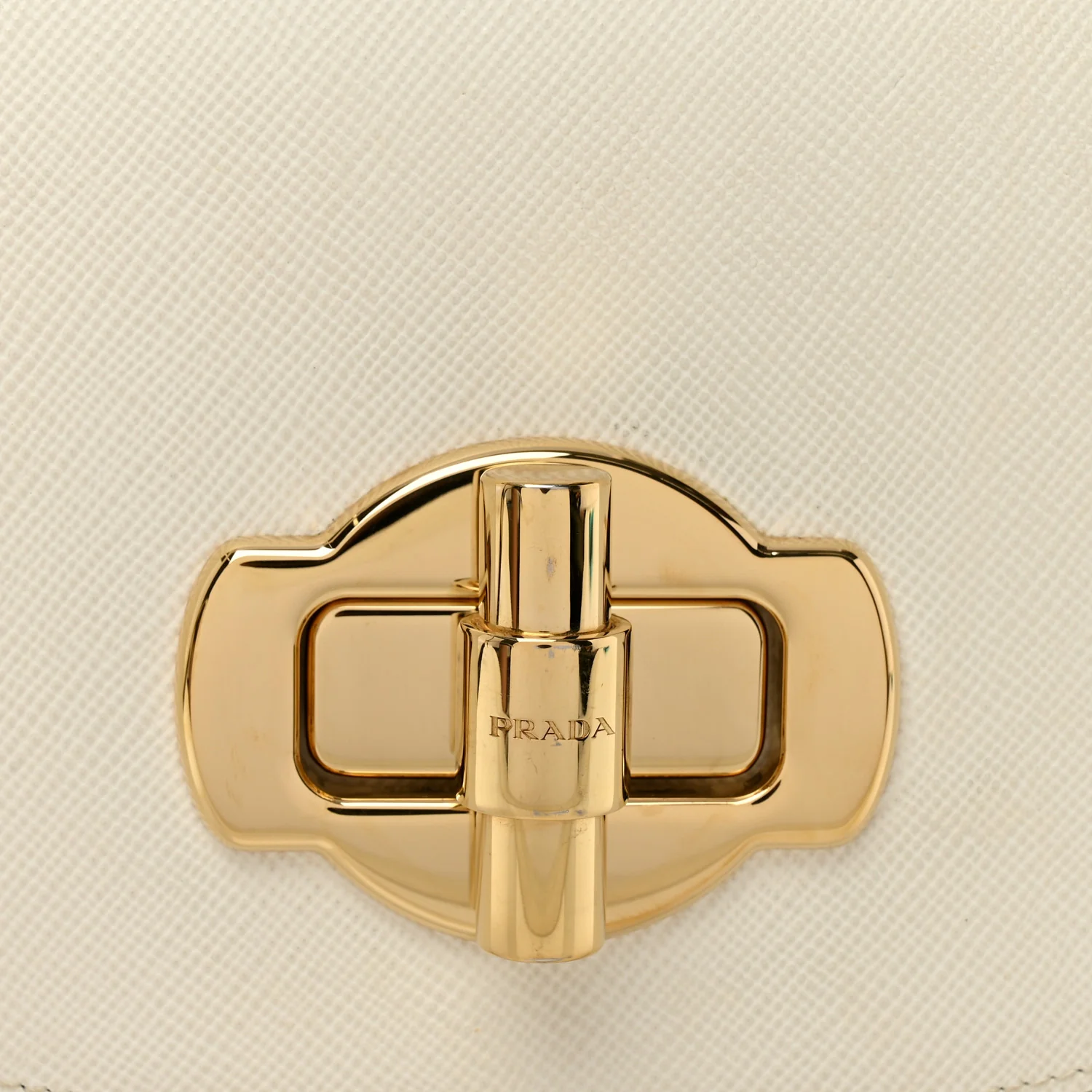 Saffiano Cuir Pattina Shoulder Bag White - Image 7