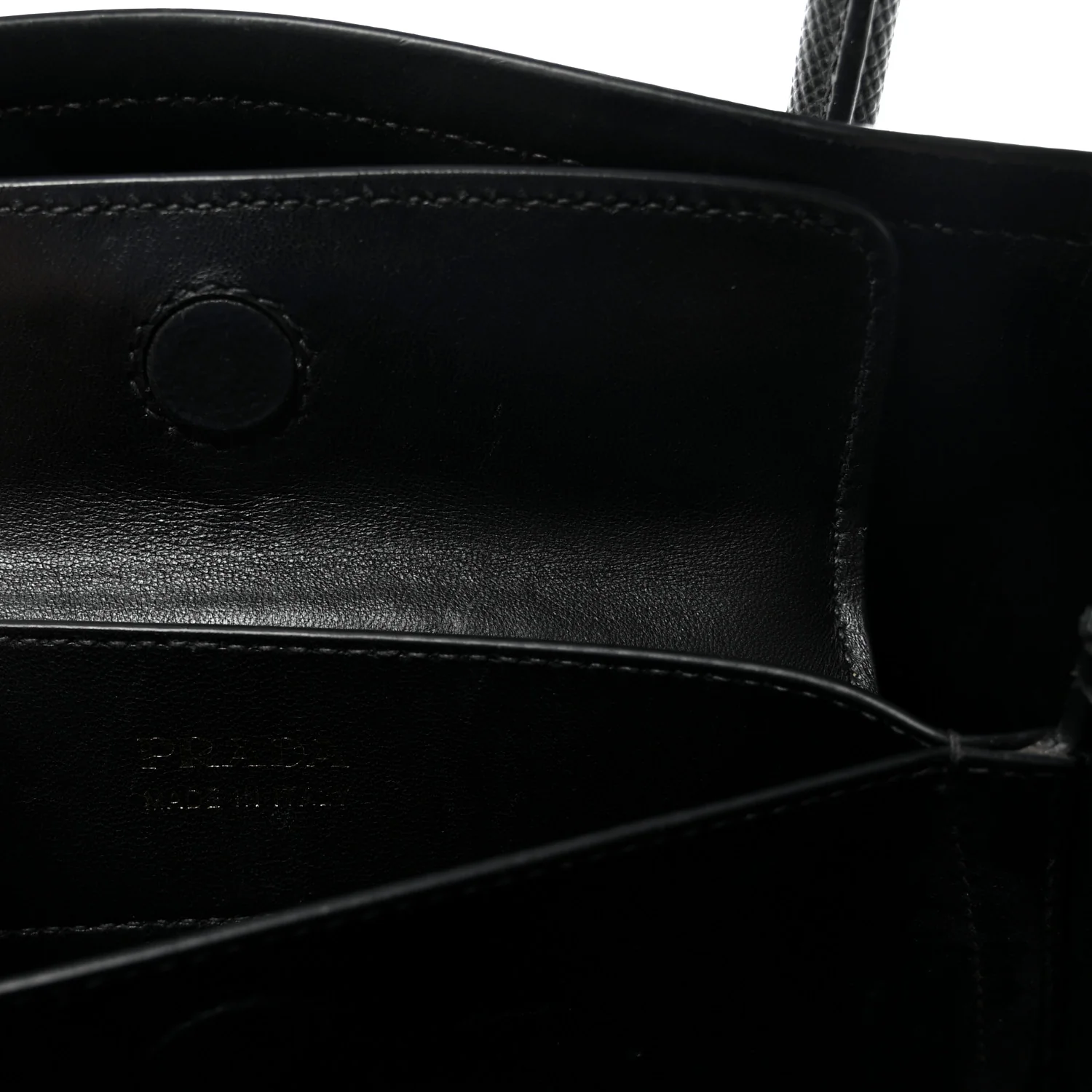 Saffiano Cuir Small Double Bag Black - Image 6