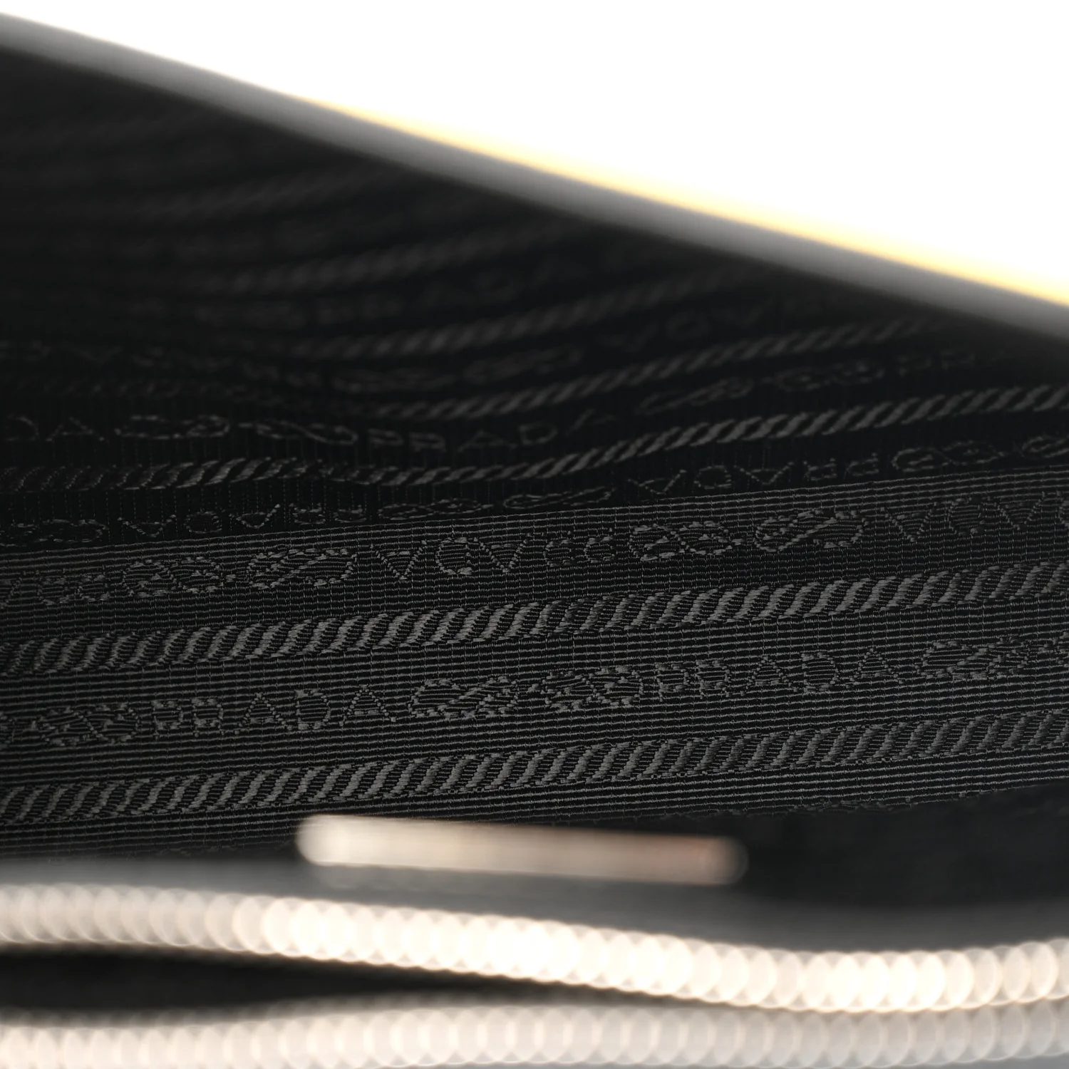 Saffiano Cuir Triangle Logo Embossed Flap Crossbody Sole - Image 5