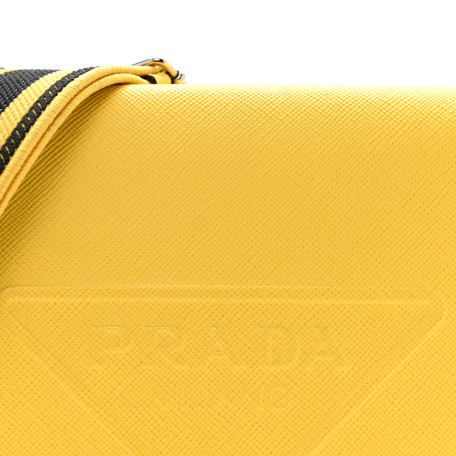 Saffiano Cuir Triangle Logo Embossed Flap Crossbody Sole - Image 8