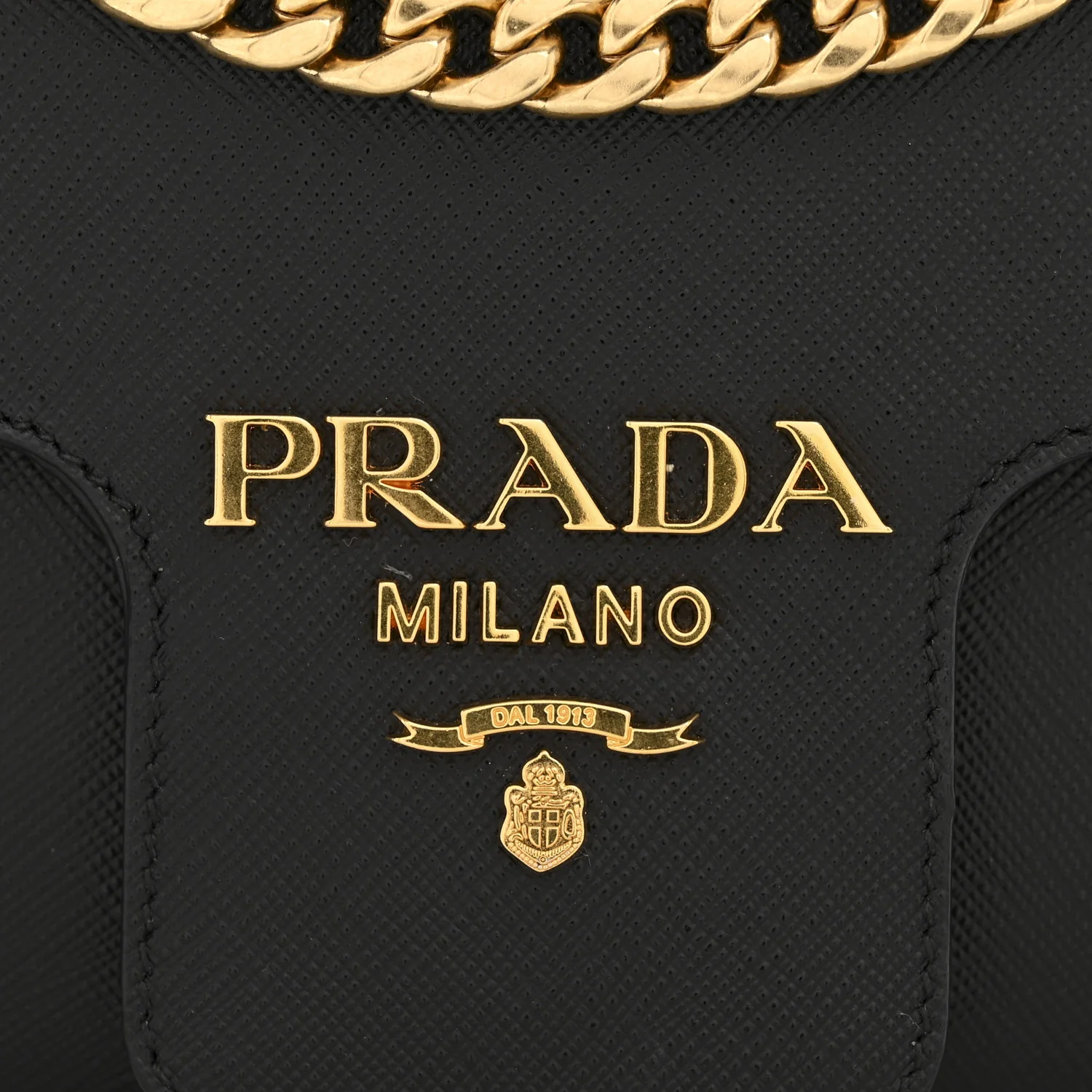 Saffiano Flap Shoulder Bag Black - Image 14