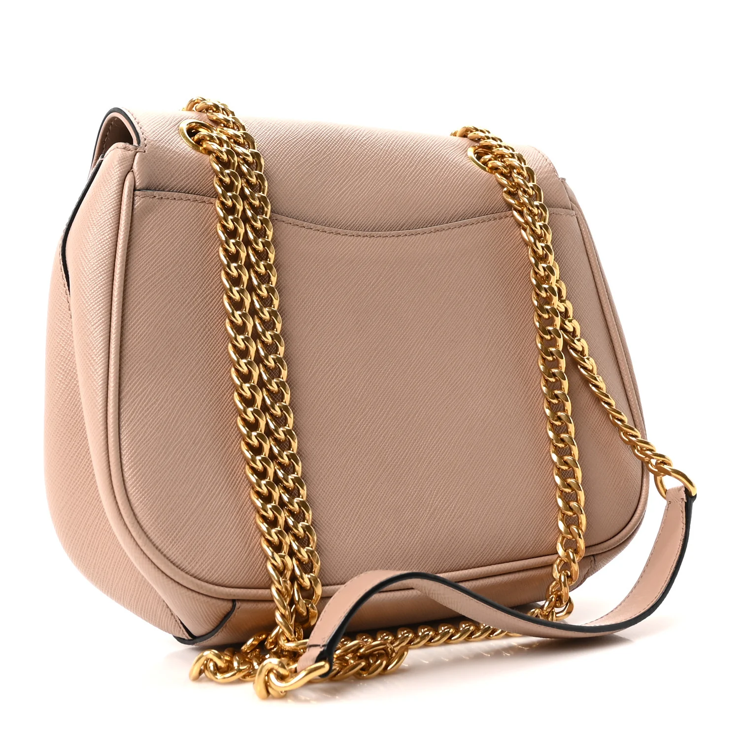 Saffiano Flap Shoulder Bag Cipria - Image 3