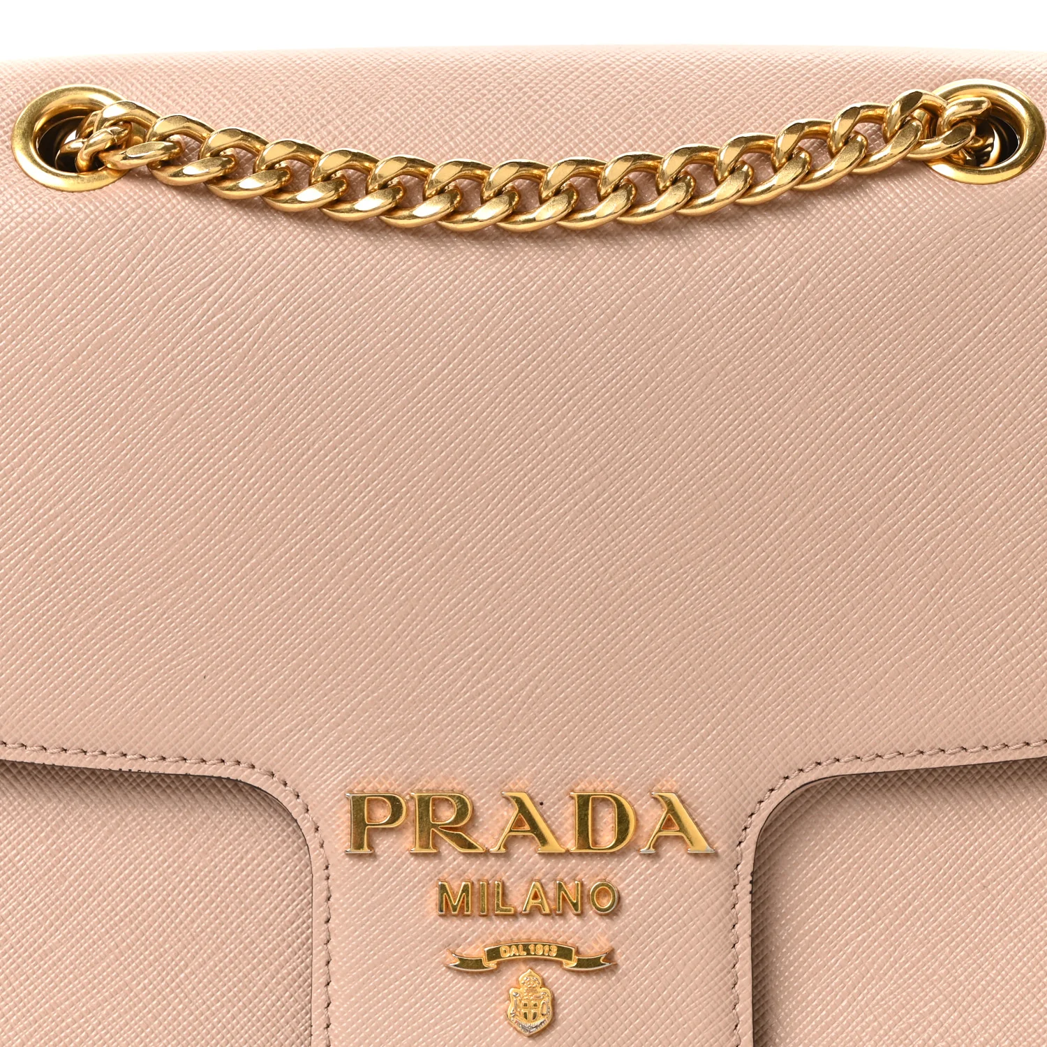 Saffiano Flap Shoulder Bag Cipria - Image 8