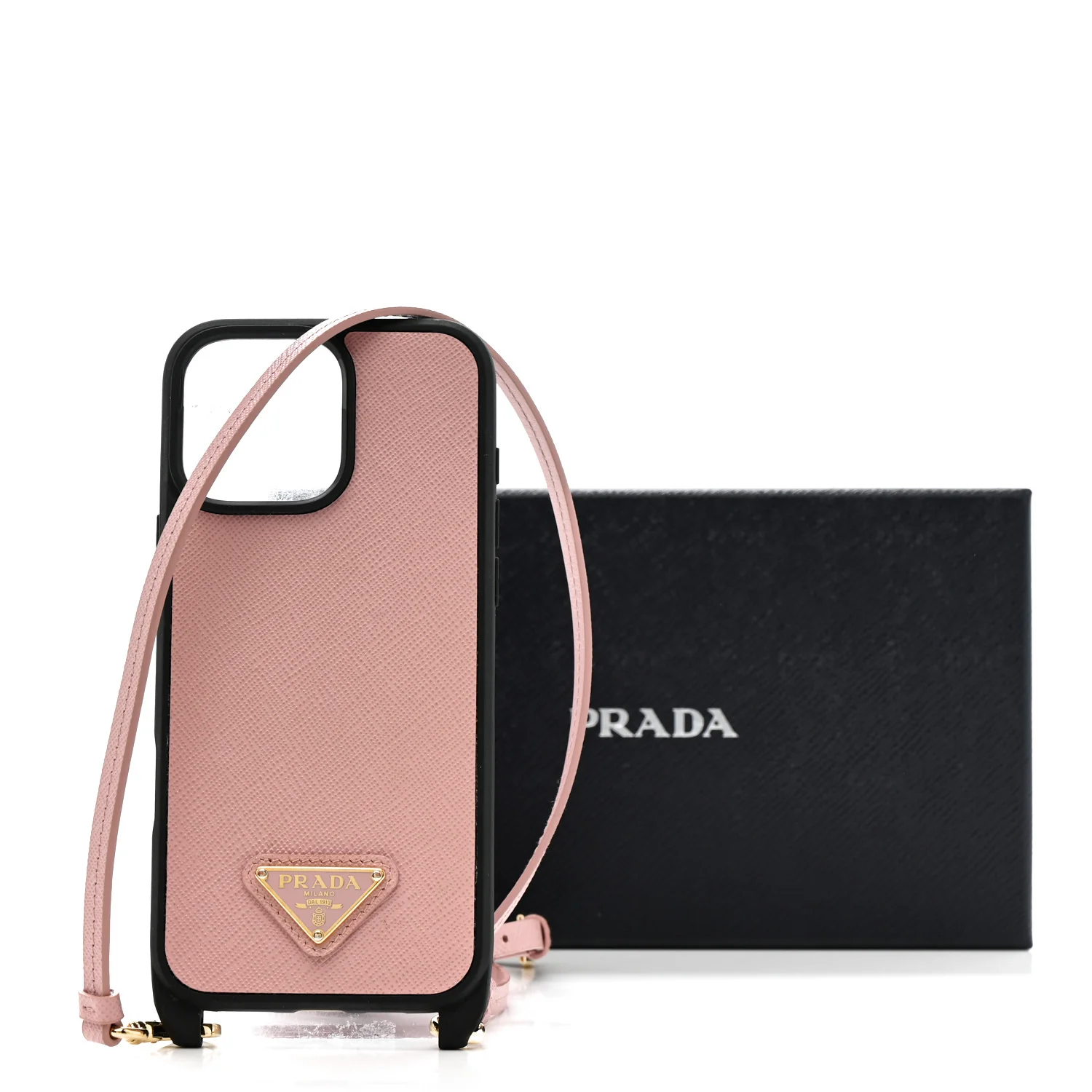 Saffiano iPhone 16 Pro Max Case With Strap Peach - Image 6