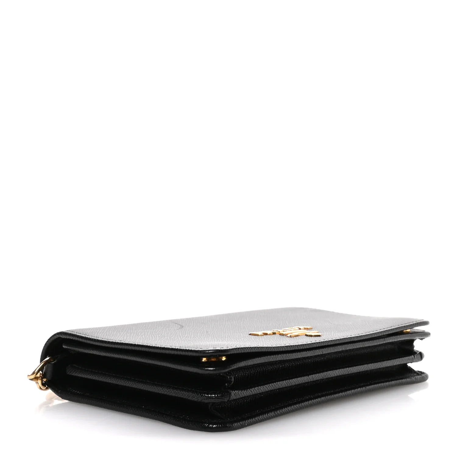 Saffiano Lux Chain Wallet Nero Black - Image 5