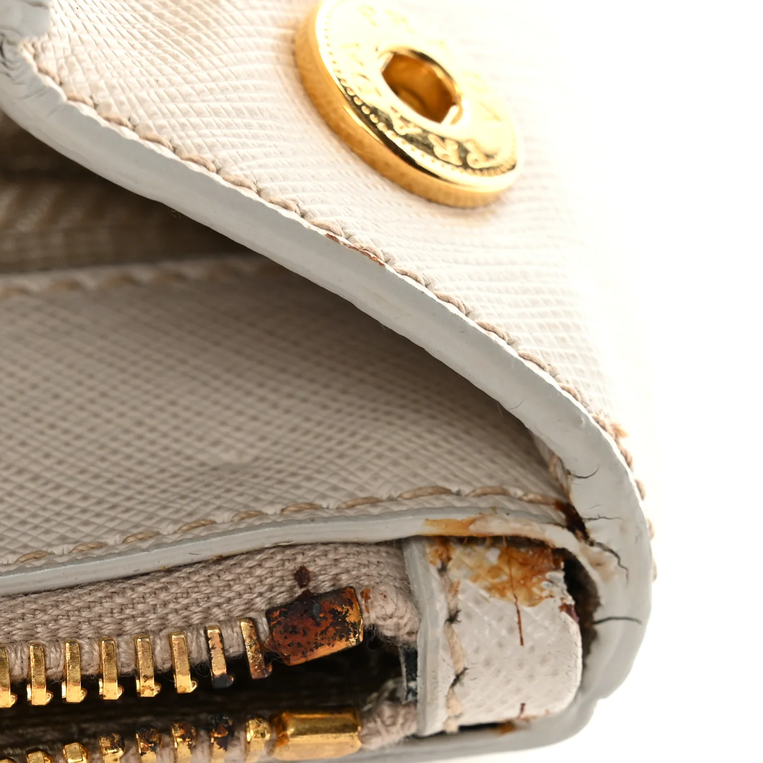 Saffiano Lux Large Galleria Double Zip Talco - Image 11