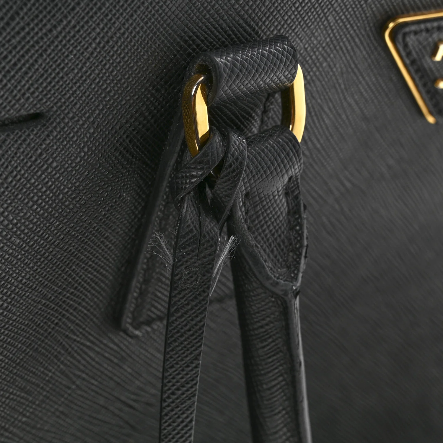 Saffiano Lux Large Galleria Double Zip Tote Black - Image 11