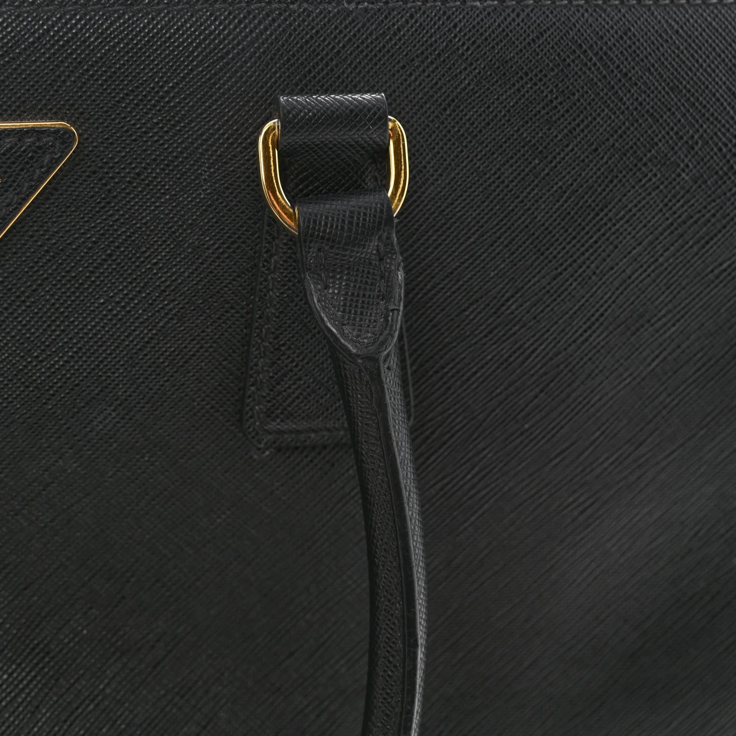 Saffiano Lux Large Galleria Double Zip Tote Black - Image 14