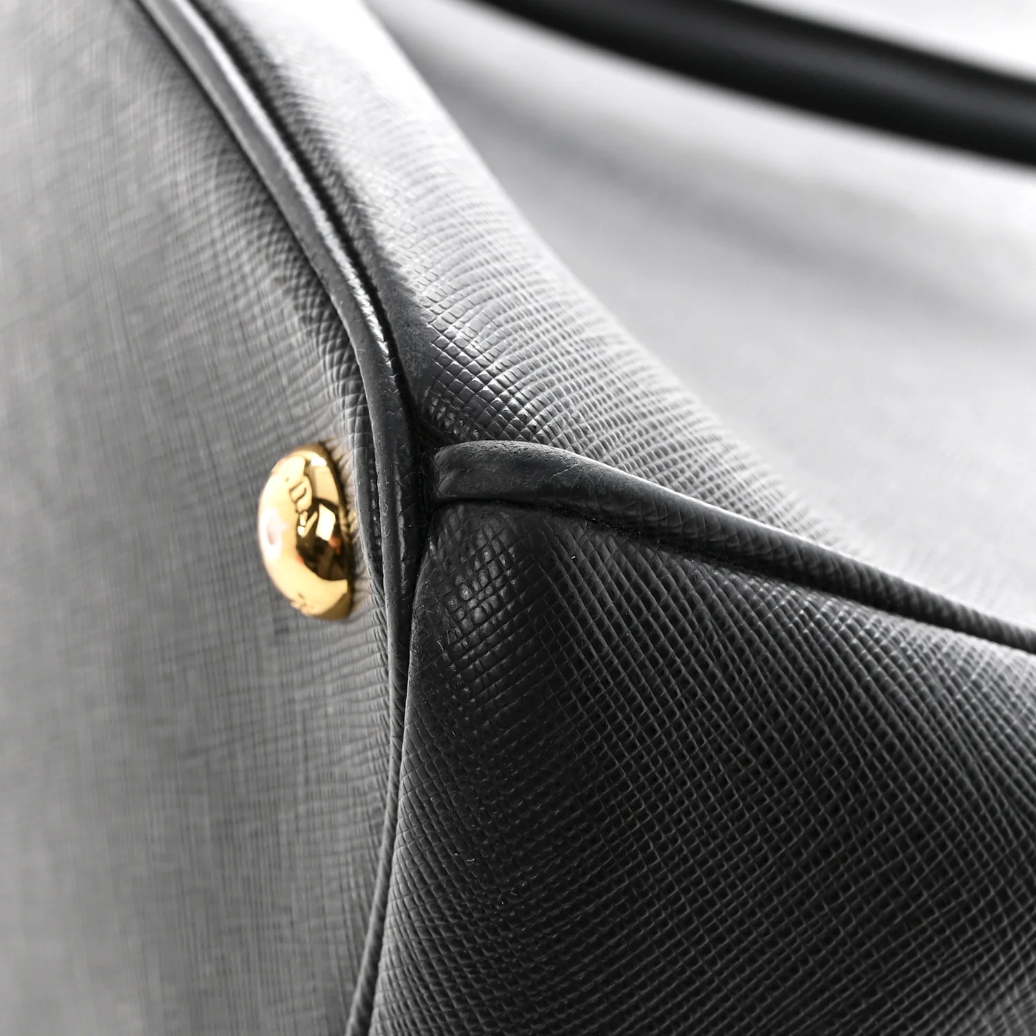 Saffiano Lux Large Galleria Double Zip Tote Black - Image 16