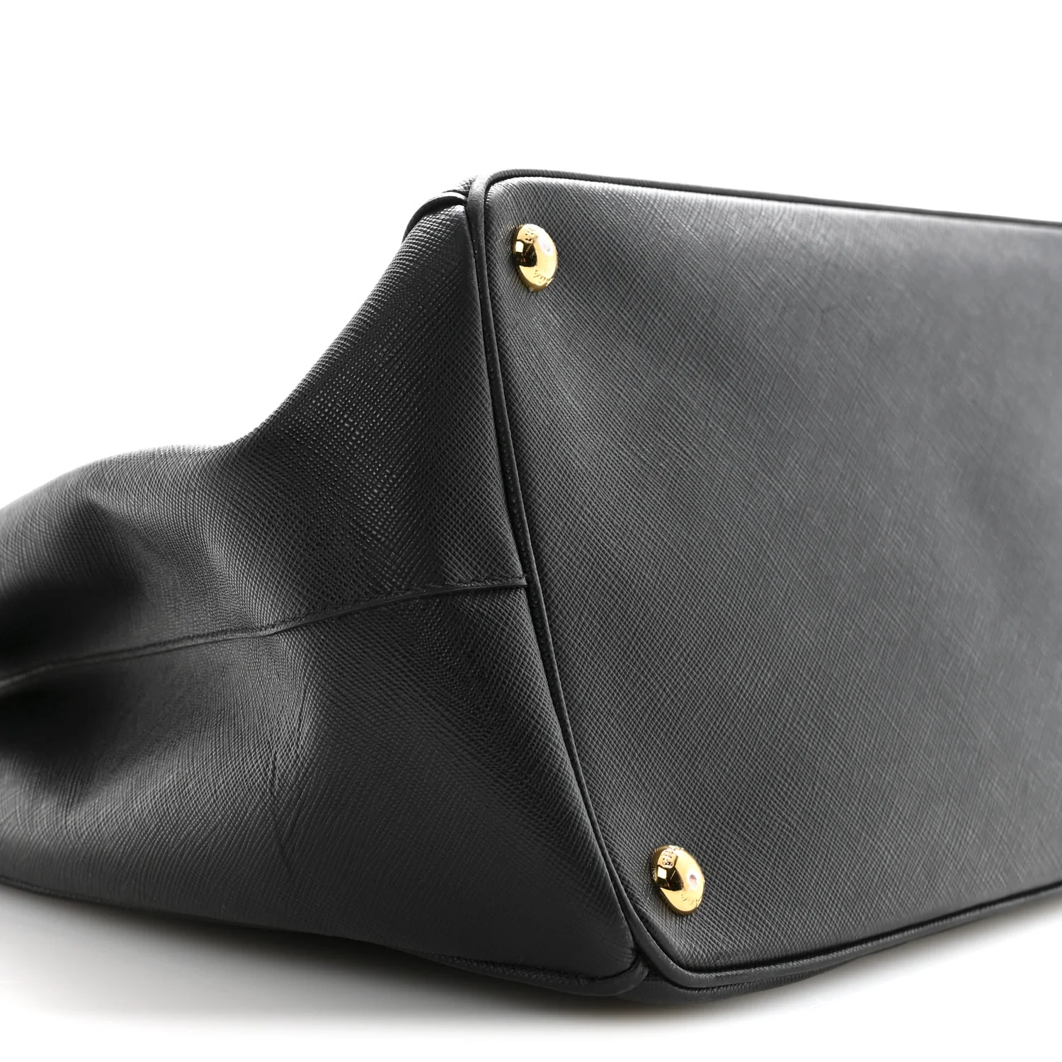 Saffiano Lux Large Galleria Double Zip Tote Black - Image 9