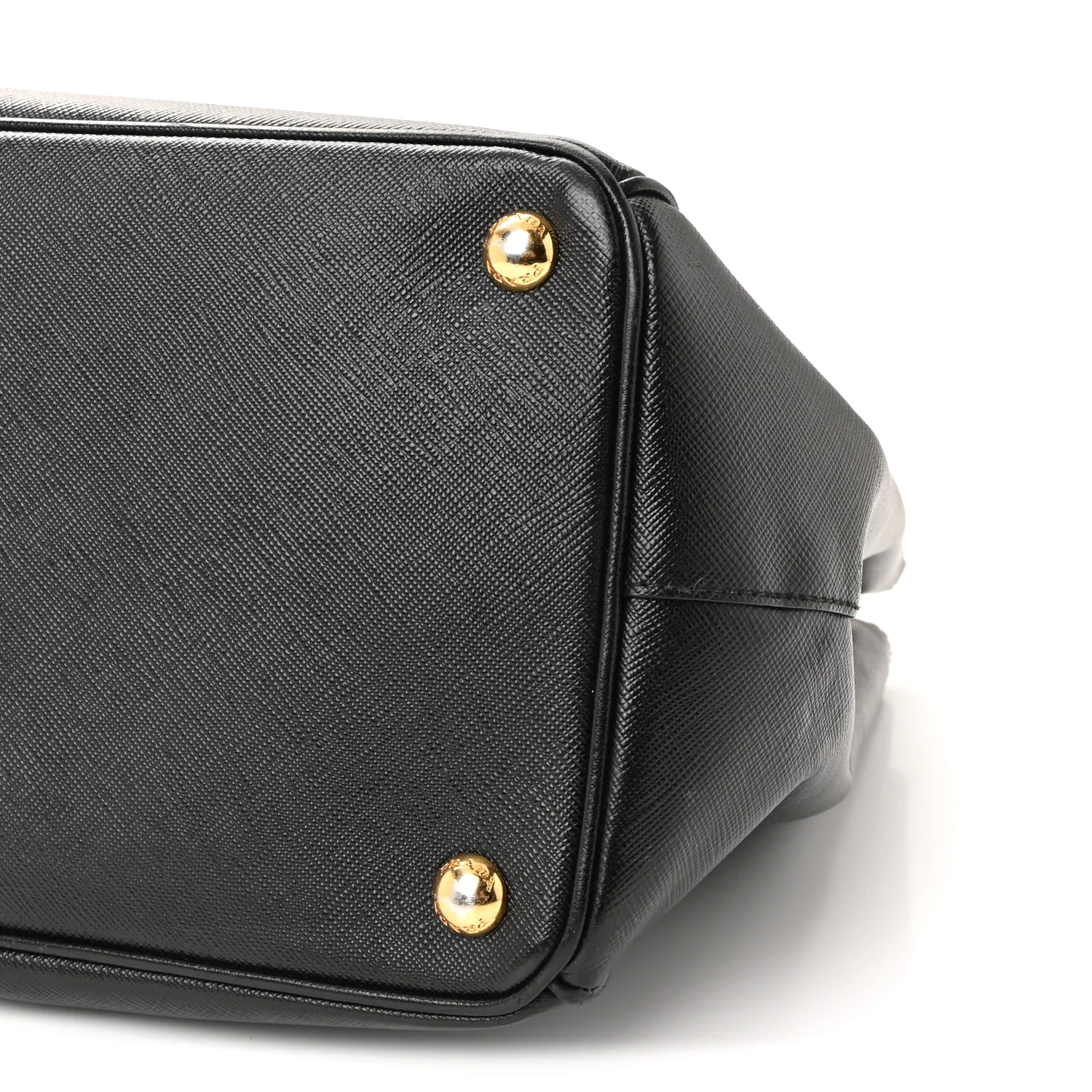 Saffiano Lux Large Galleria Double Zip Tote Black - Image 9