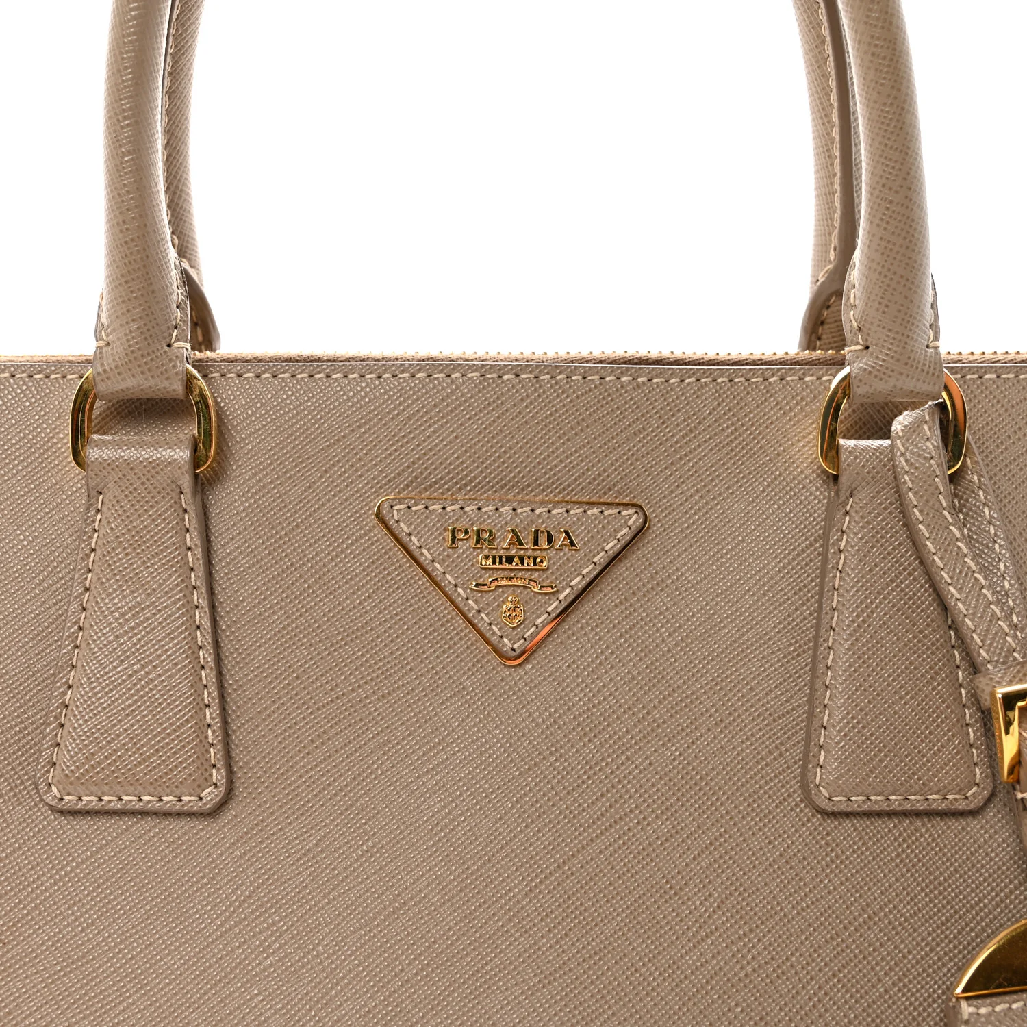 Saffiano Lux Large Promenade Tote Cammeo - Image 7