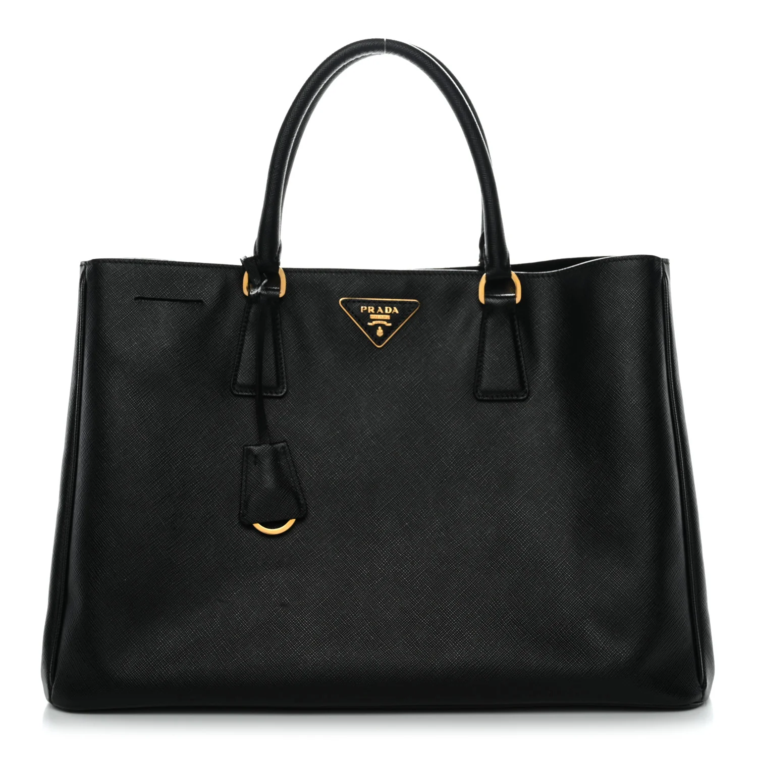Saffiano Lux Large Tote Black