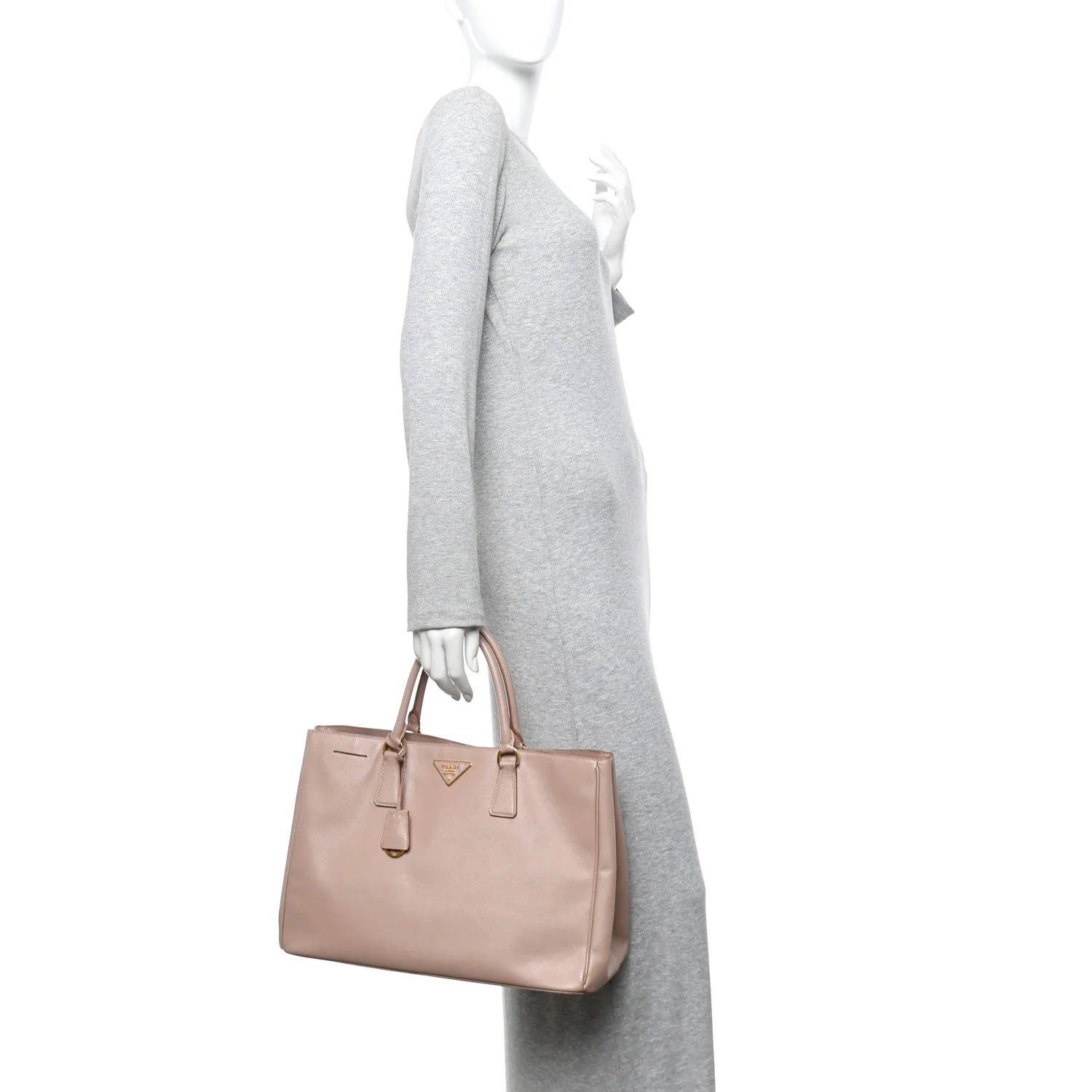 Saffiano Lux Large Tote Cammeo - Image 2