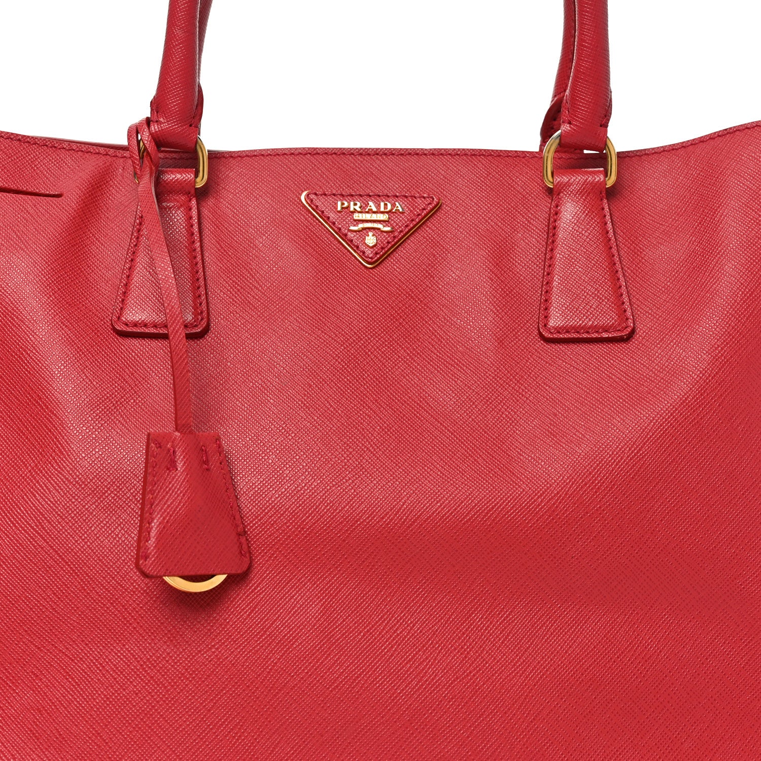 Saffiano Lux Large Tote Fuoco - Image 7