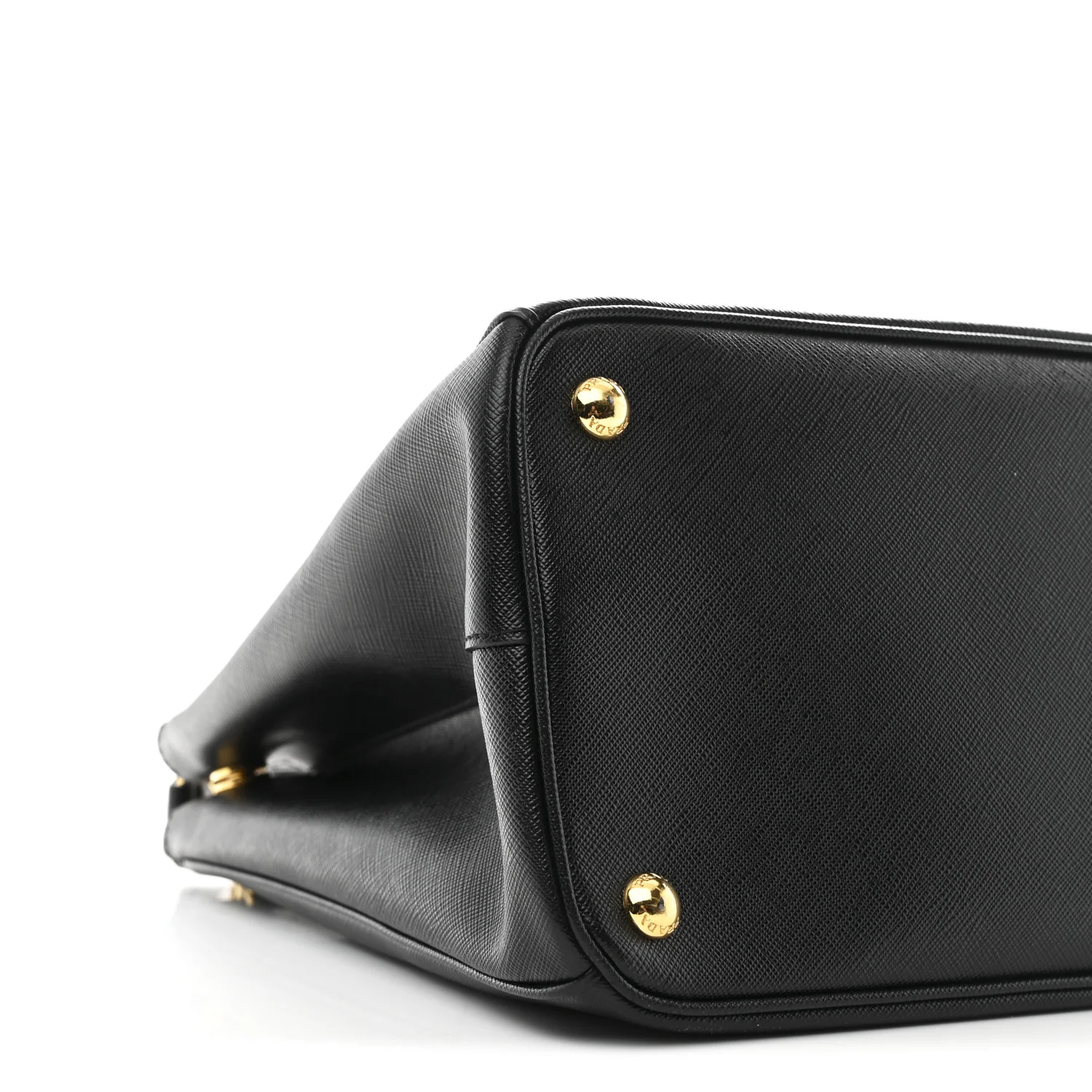 Saffiano Lux Medium Galleria Double Zip Black Black - Image 11