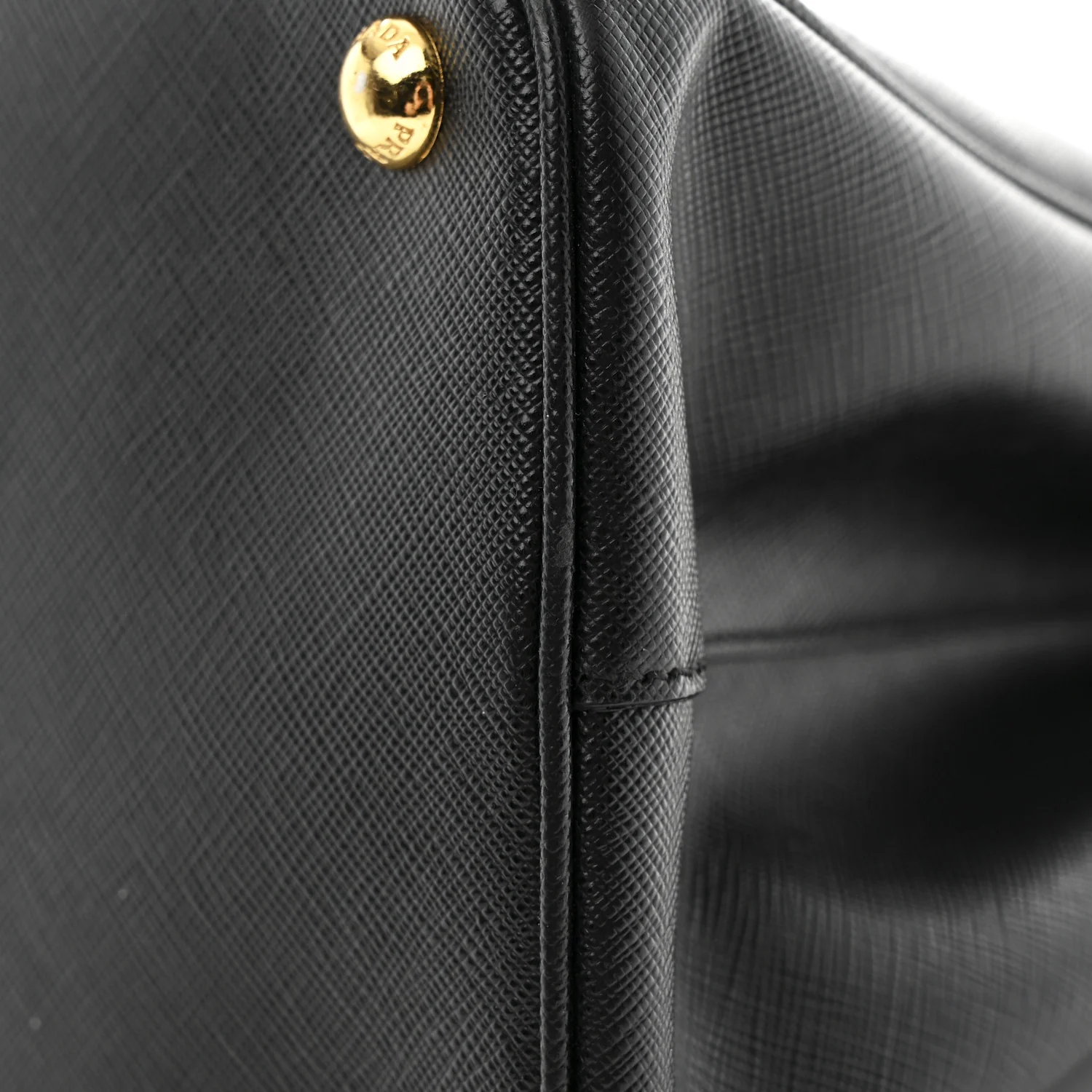Saffiano Lux Medium Galleria Double Zip Black Black - Image 13