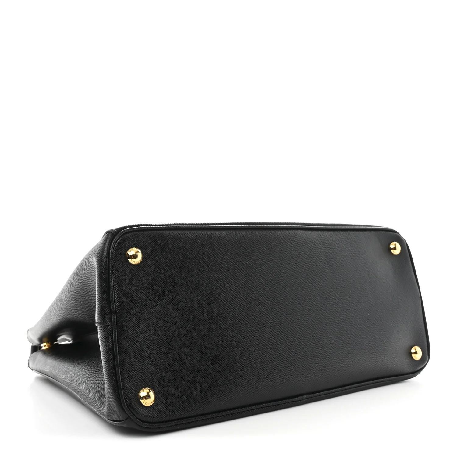 Saffiano Lux Medium Galleria Double Zip Black Black - Image 4