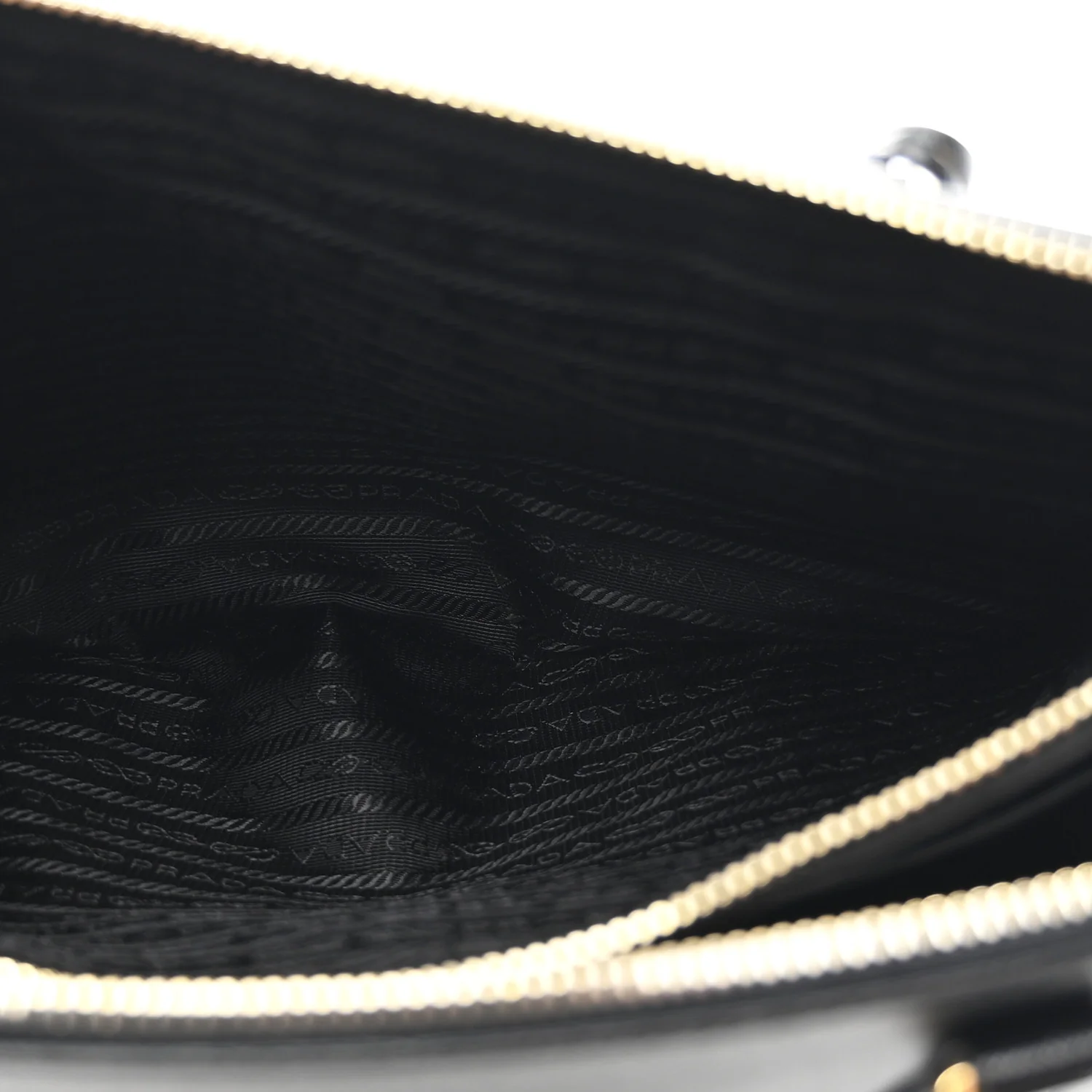 Saffiano Lux Medium Galleria Double Zip Black Black - Image 5