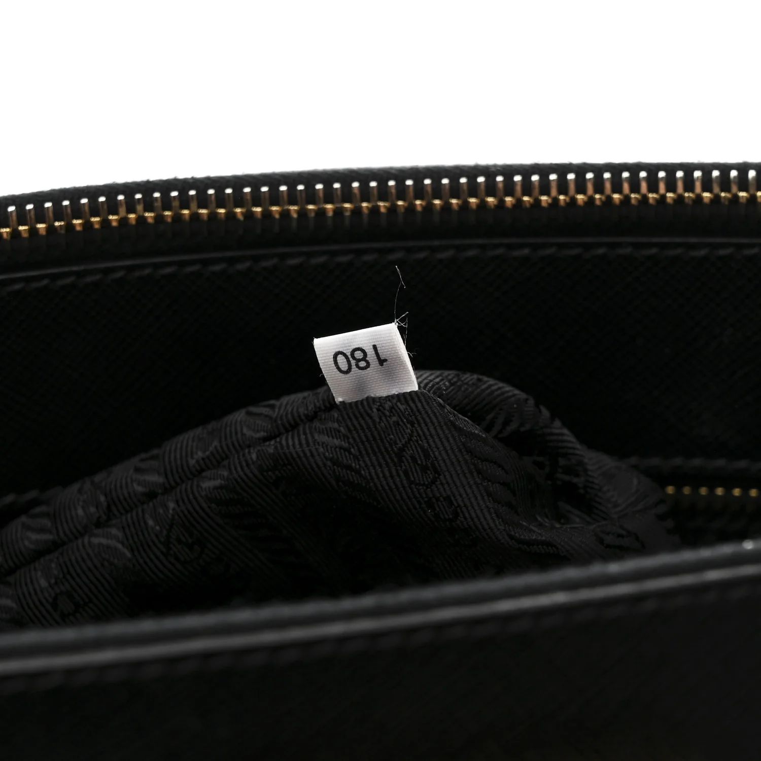 Saffiano Lux Medium Galleria Double Zip Black Black - Image 9