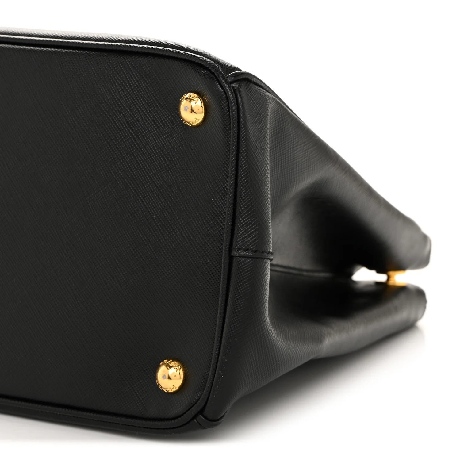 Saffiano Lux Medium Galleria Double Zip Tote Black - Image 2