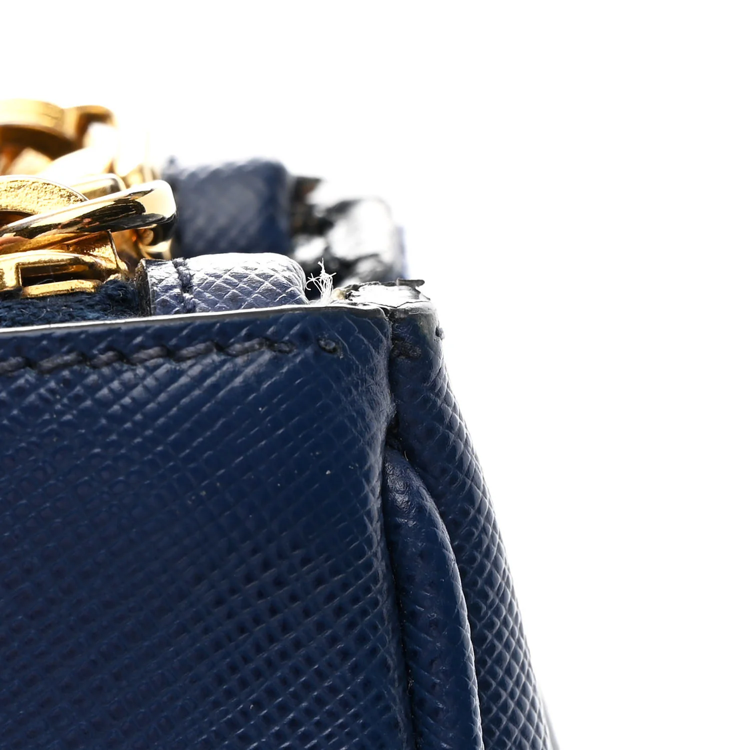 Saffiano Lux Medium Galleria Double Zip Tote Bluette - Image 13